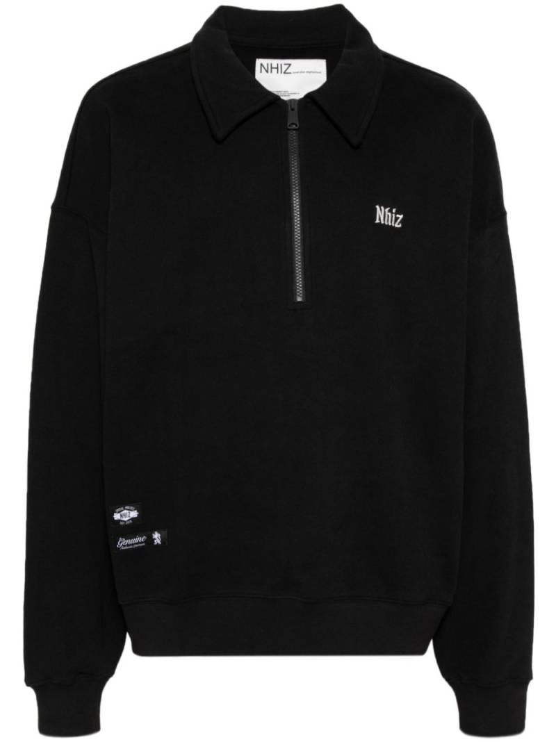 izzue logo embroidery sweatshirt - Black von izzue