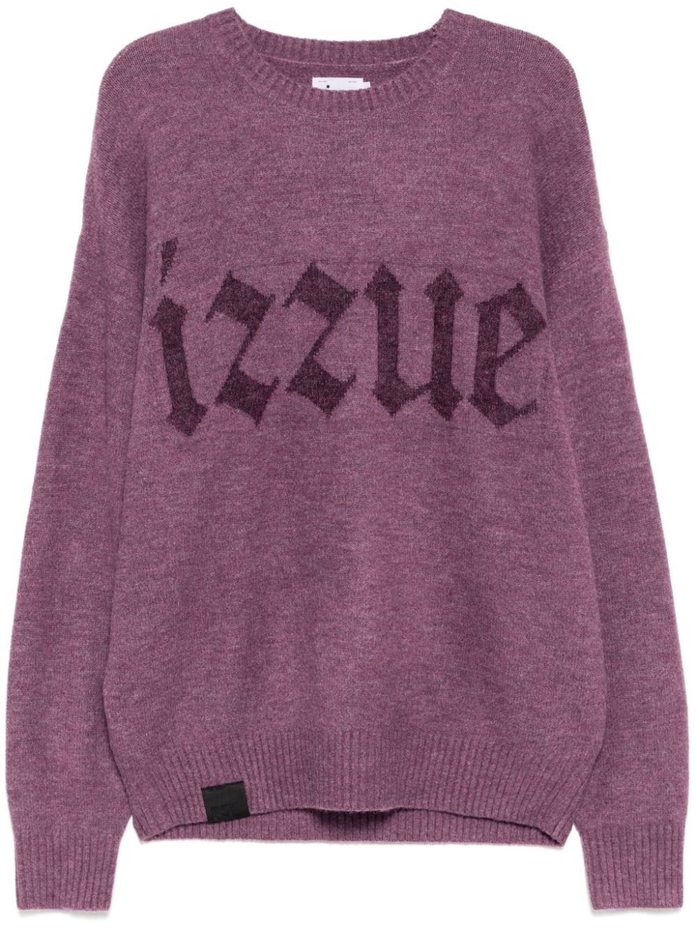 izzue logo-jacquard jumper - Purple von izzue