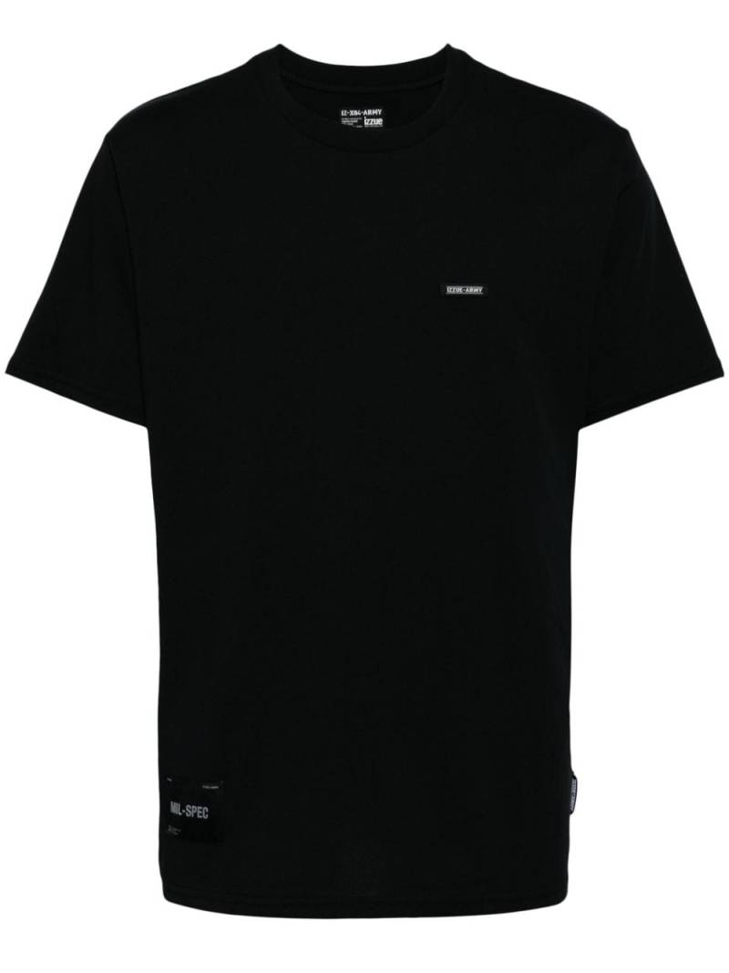 izzue logo-patch cotton T-shirt - Black von izzue