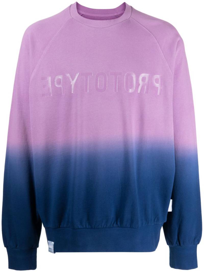 izzue logo-patch cotton sweatshirt - Purple von izzue