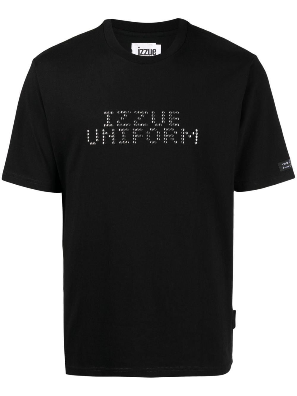 izzue logo-print cotton T-shirt - Black von izzue