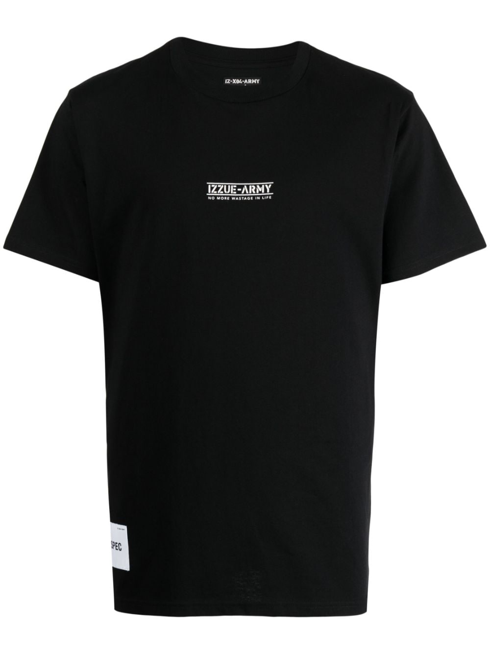 izzue logo-print cotton T-shirt - Black von izzue