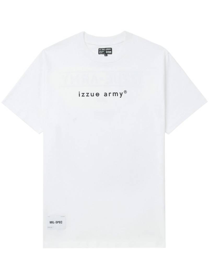 izzue logo-print cotton T-shirt - White von izzue