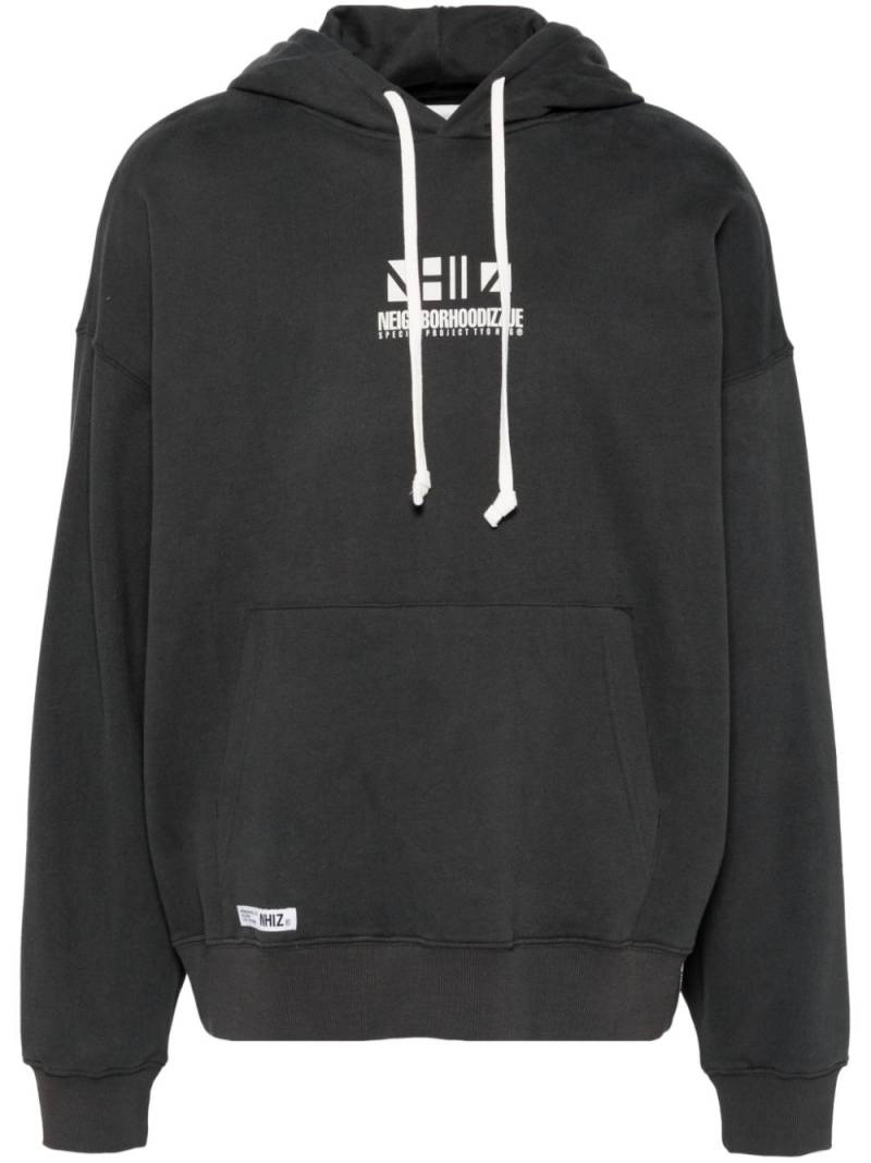 izzue logo-print hoodie - Grey von izzue