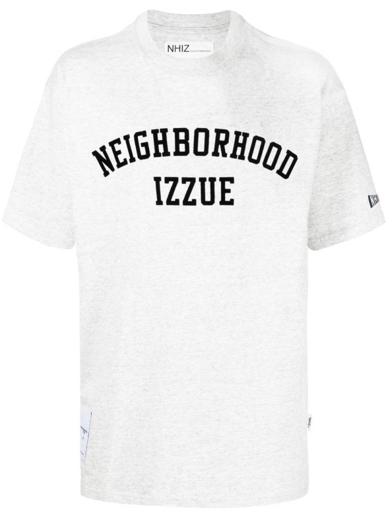 izzue logo-print short-sleeve T-shirt - Grey von izzue