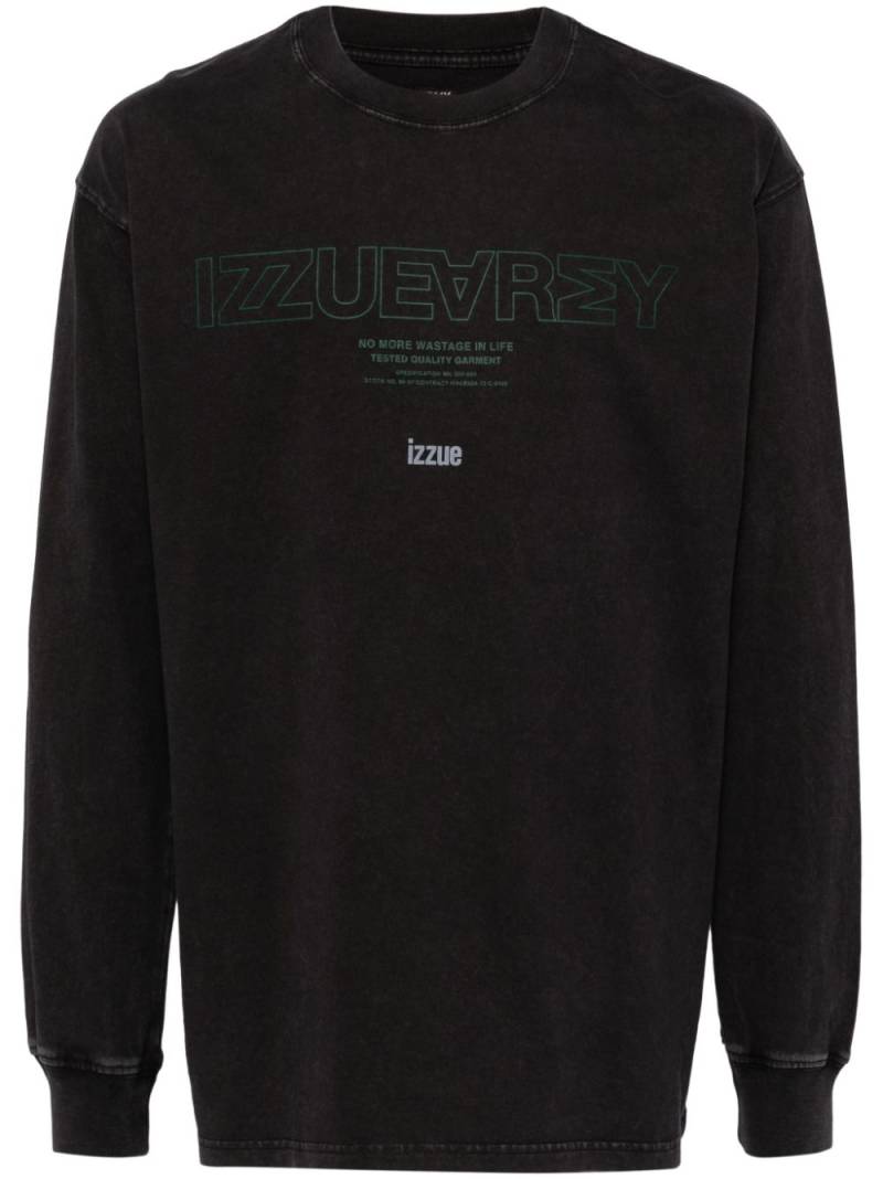 izzue logo print sweatshirt - Black von izzue