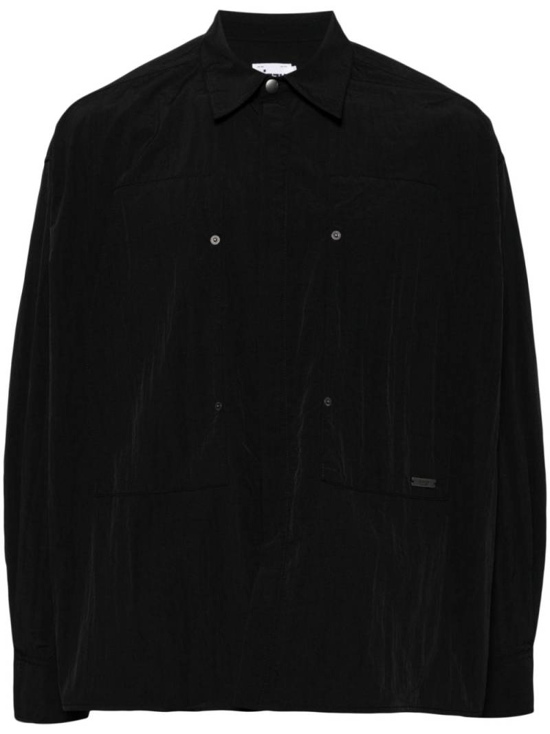 izzue panelled shirt jacket - Black von izzue