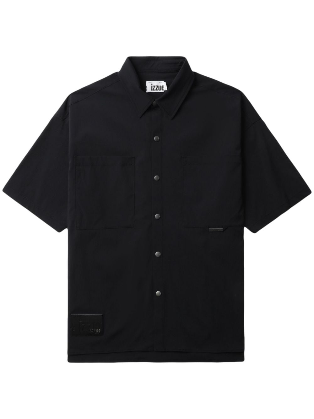 izzue patch-pocket press-stud shirt - Black von izzue