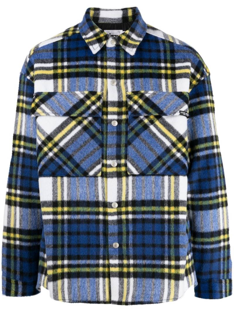 izzue plaid-check pattern shirt jacket - Multicolour von izzue