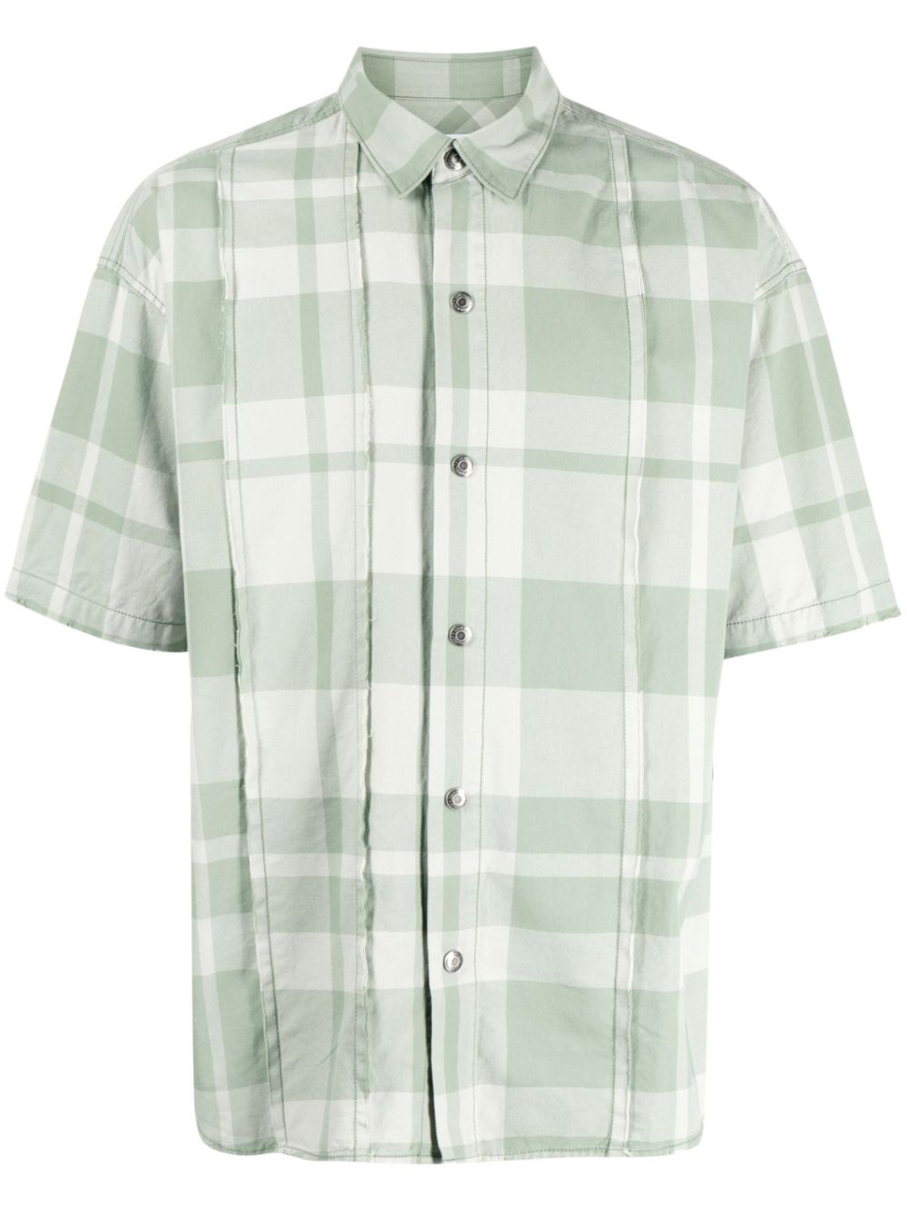 izzue plaid-pattern short-sleeve shirt - Green von izzue