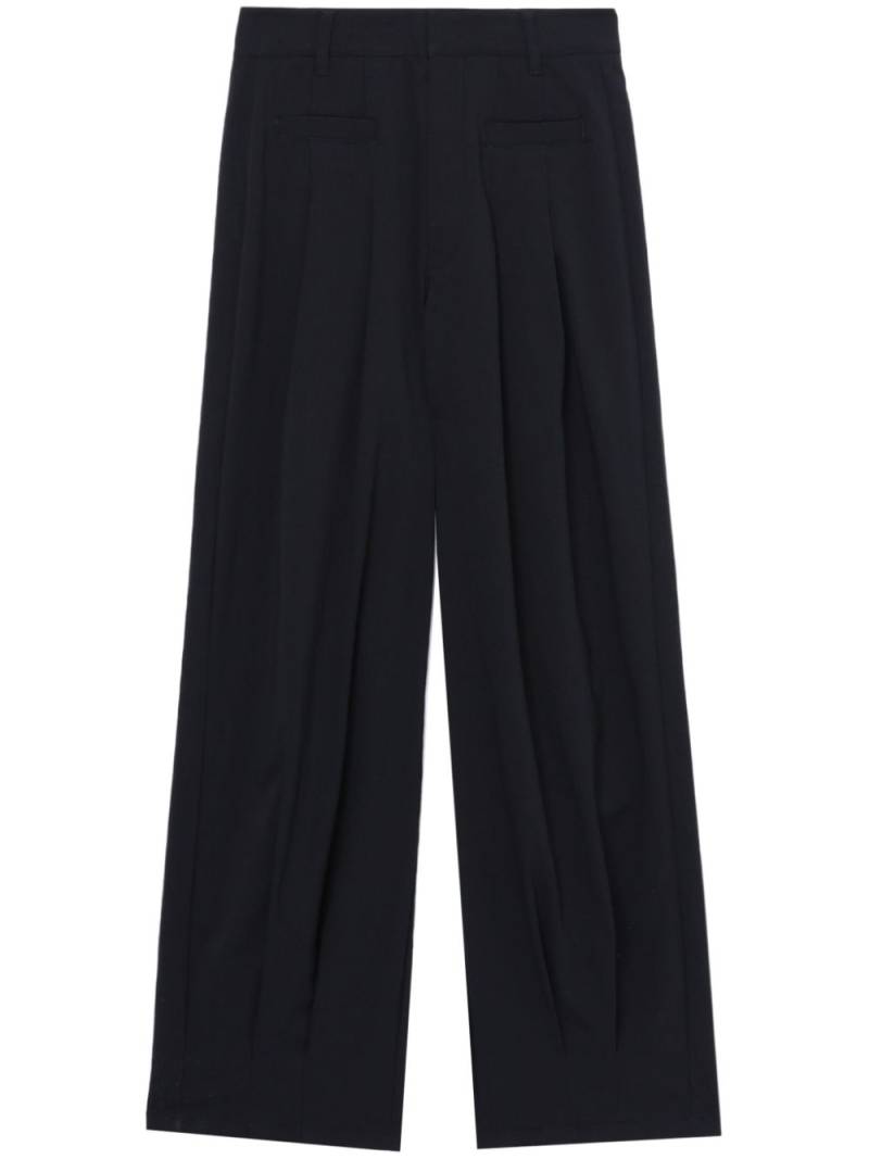 izzue pleated wide-leg trousers - Black von izzue