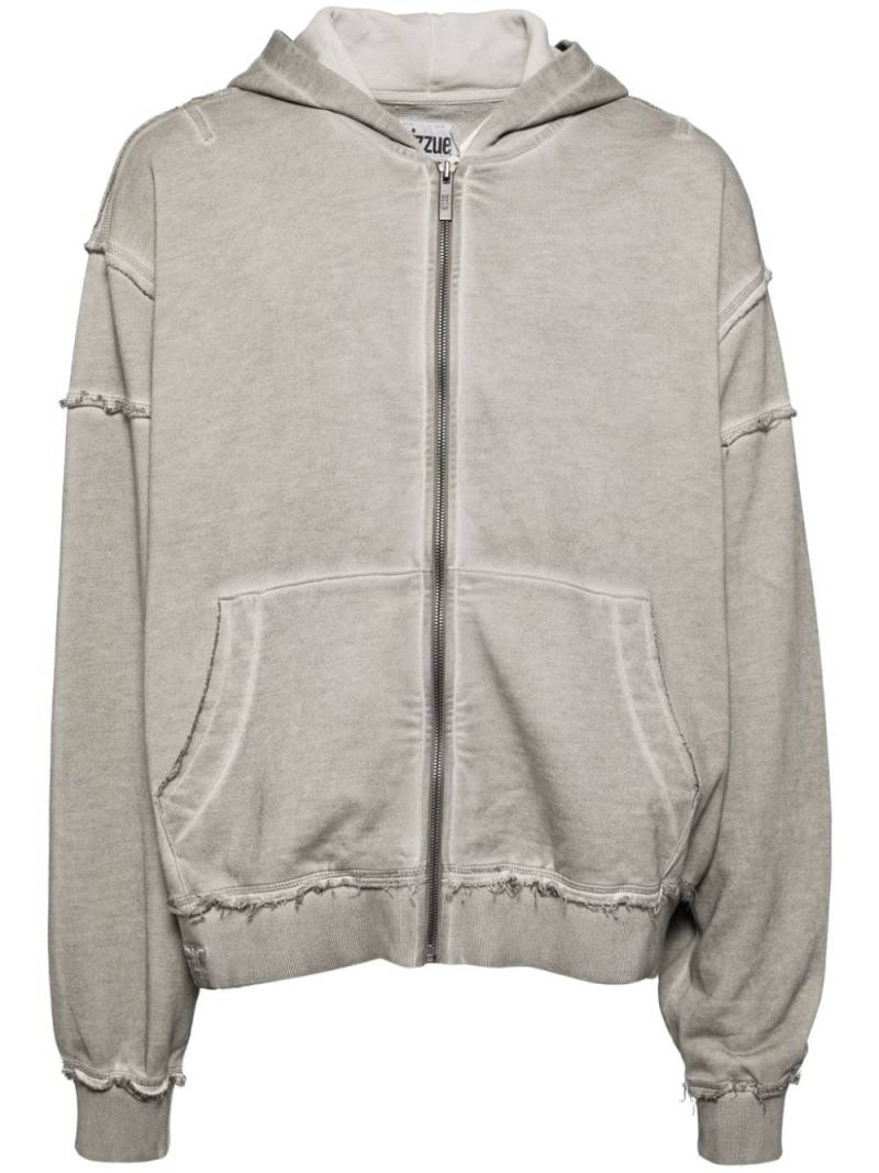 izzue raw-cut finish hoodie - Grey von izzue