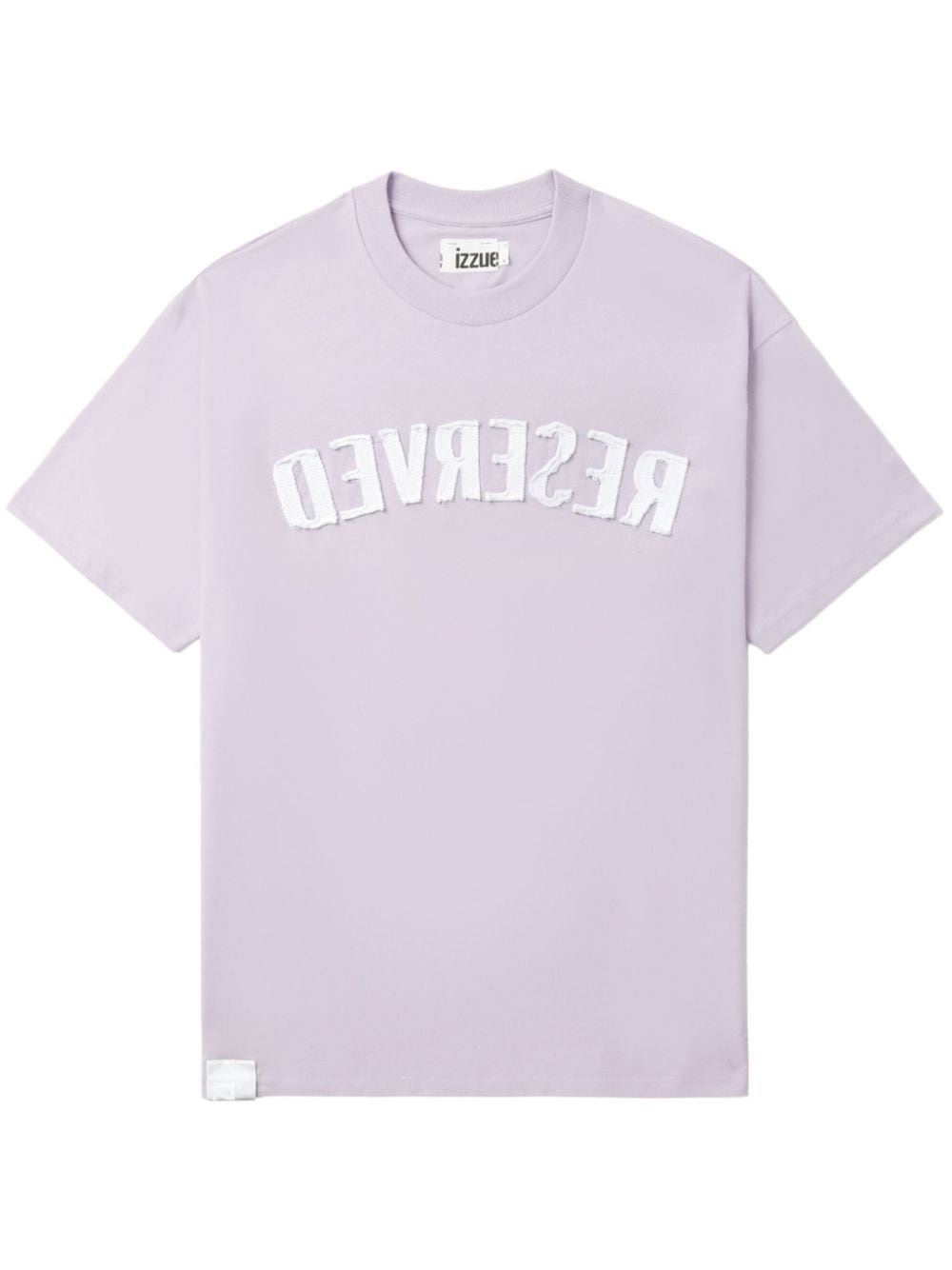 izzue reverse-appliqué cotton T-shirt - Purple von izzue