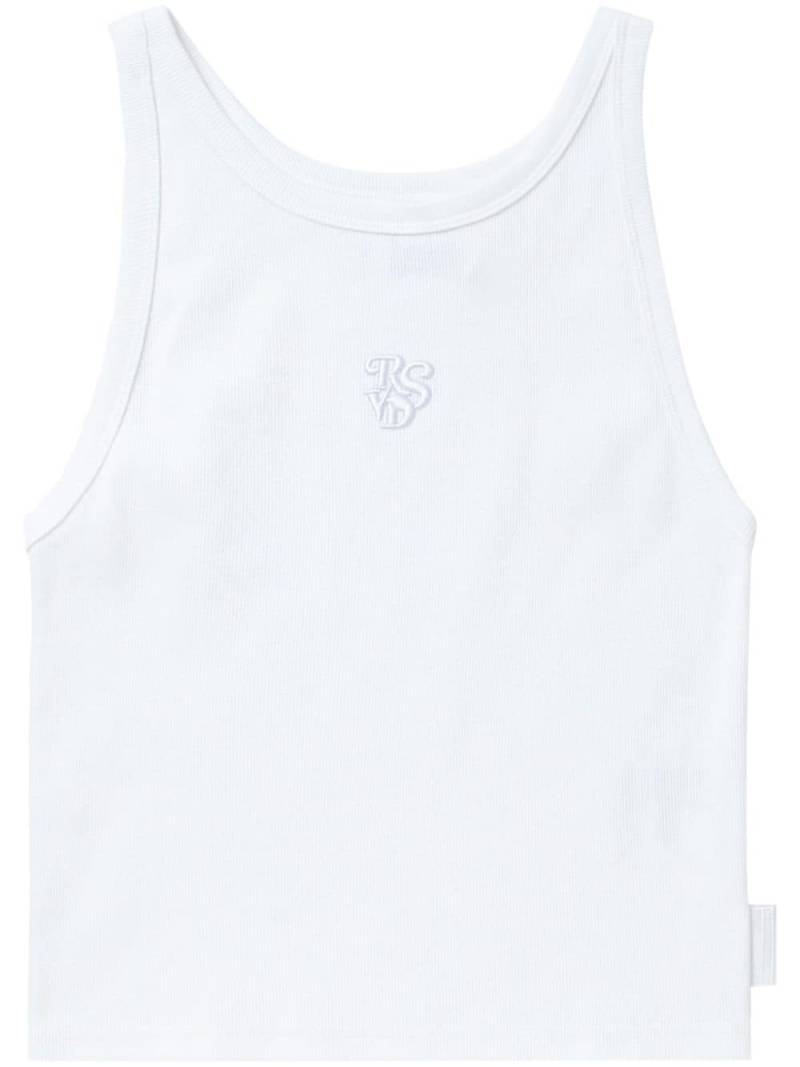 izzue ribbed-knit tank top - White von izzue