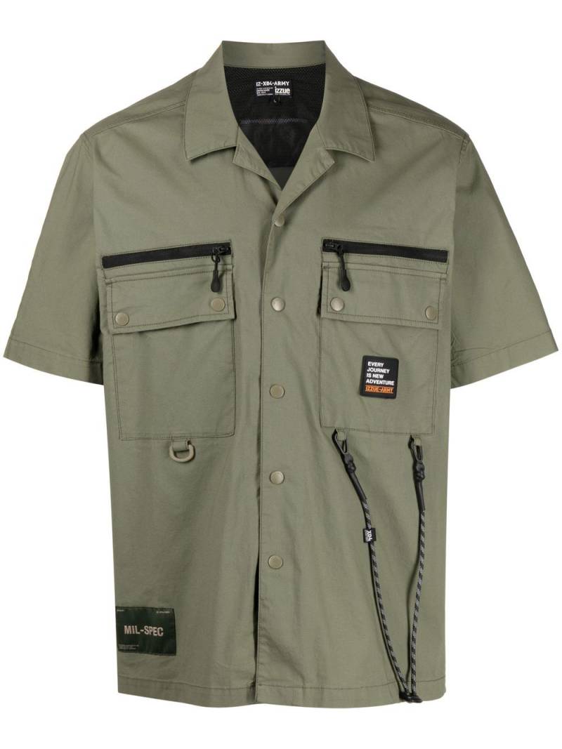 izzue short-sleeve utility shirt - Green von izzue