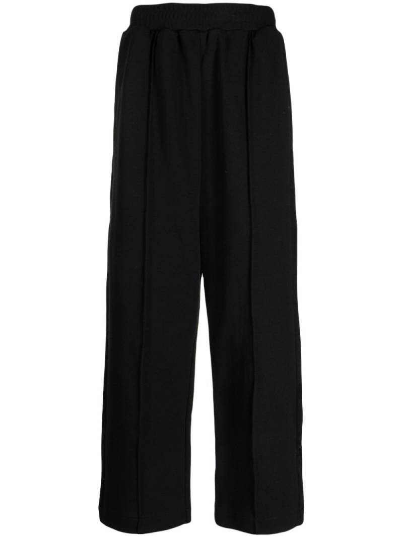 izzue slip-on straight-leg trousers - Black von izzue