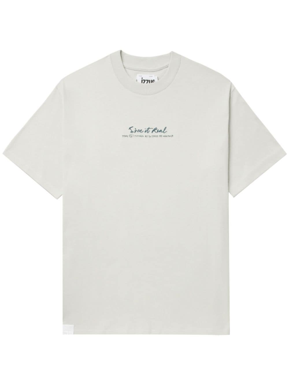 izzue slogan-print cotton T-shirt - Neutrals von izzue