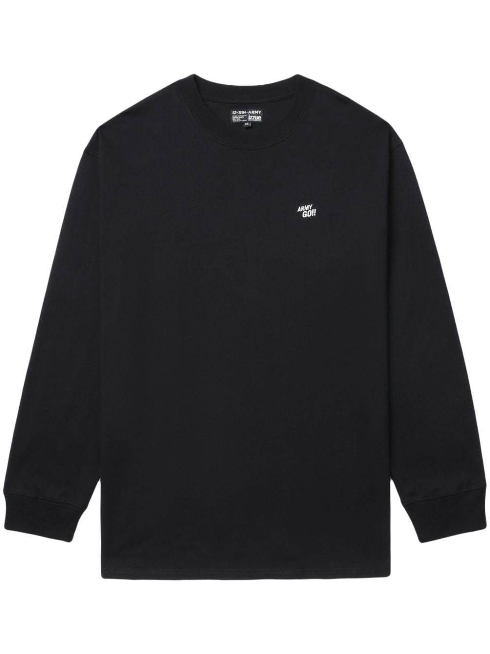 izzue slogan-print cotton sweatshirt - Black von izzue