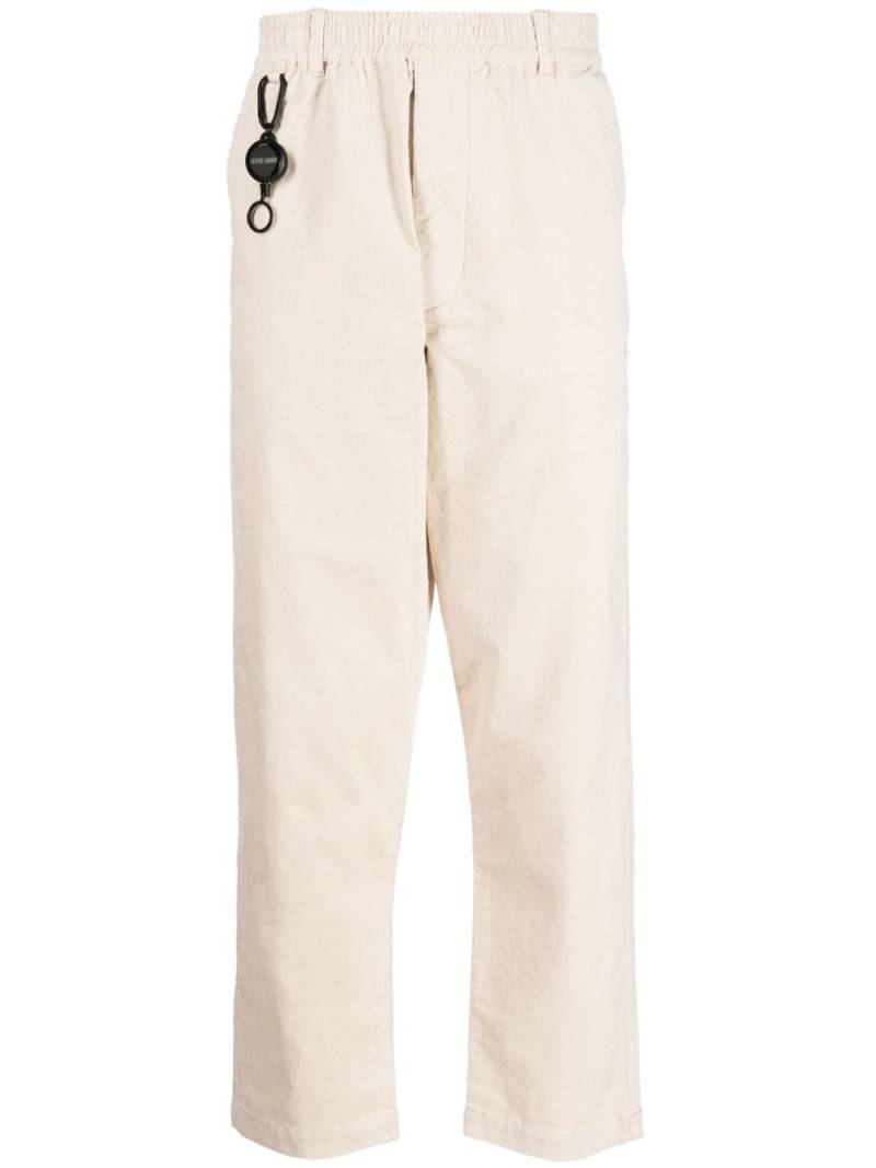 izzue straight-leg cotton trousers - Neutrals von izzue