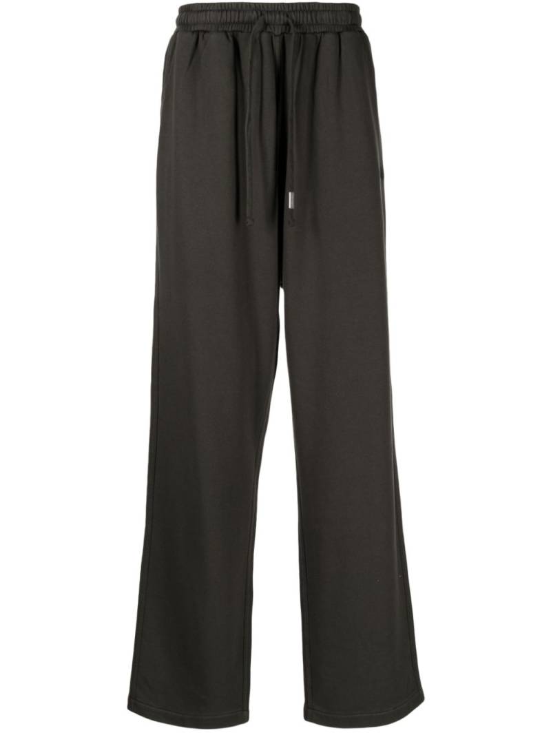 izzue straight-leg drawstring track pants - Black von izzue