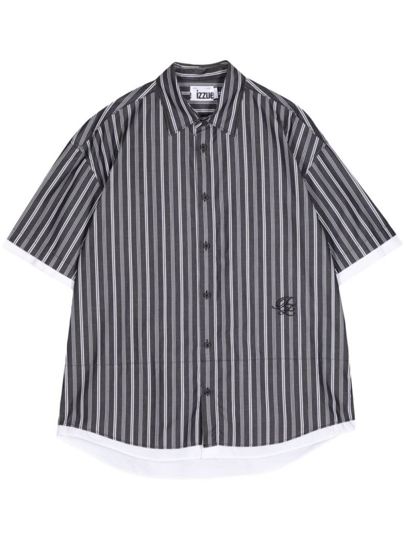 izzue striped short-sleeve shirt - White von izzue