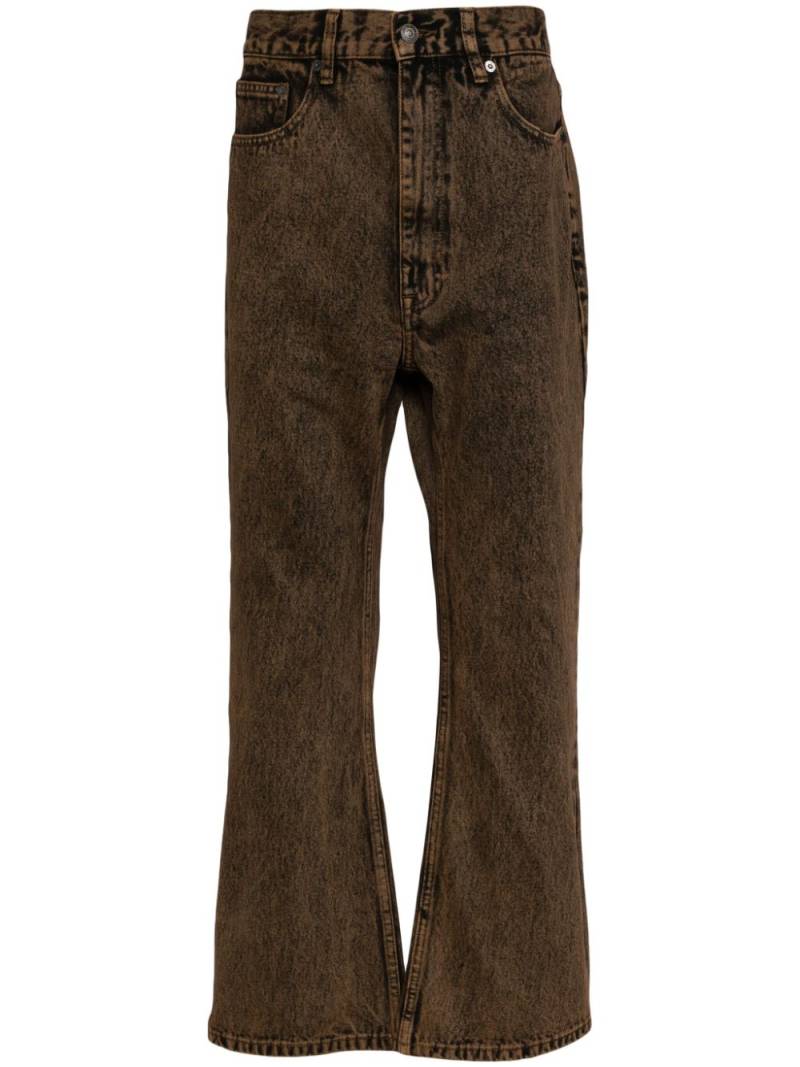 izzue washed straight-leg jeans - Brown von izzue