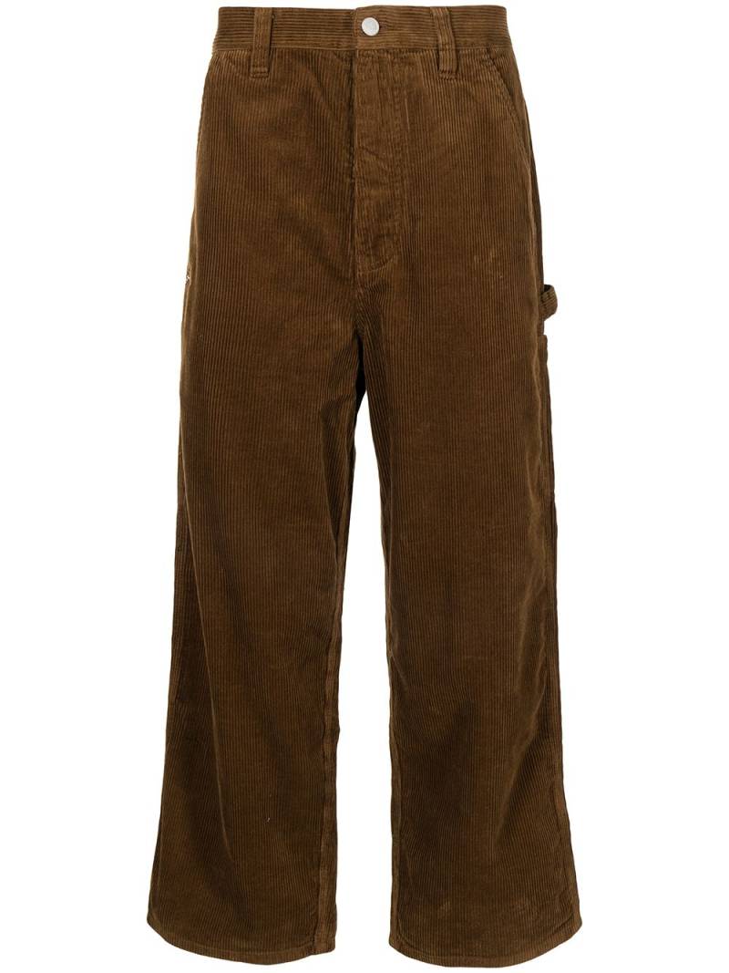 izzue wide-leg corduroy trousers - Brown von izzue