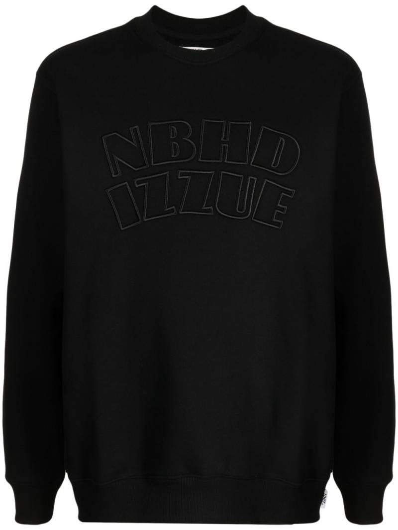 izzue x Neighborhood logo-embroidered sweatshirt - Black von izzue