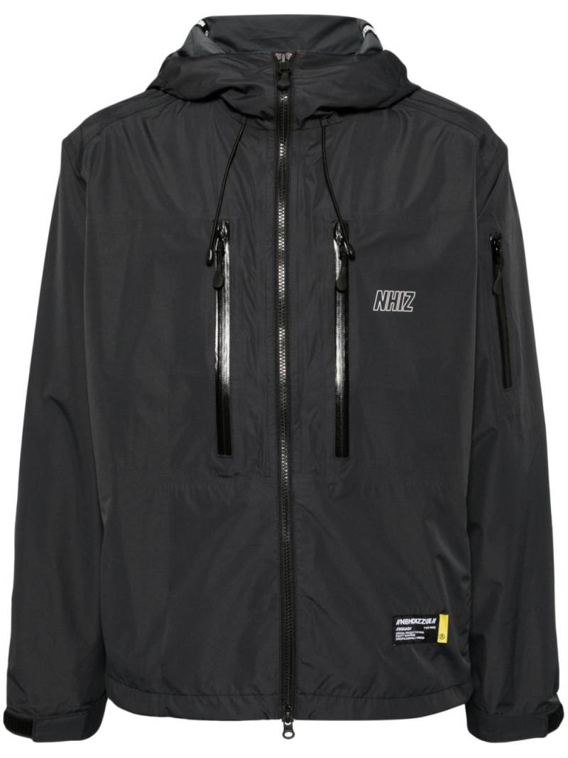 izzue zip-up hooded windbreaker - Grey von izzue