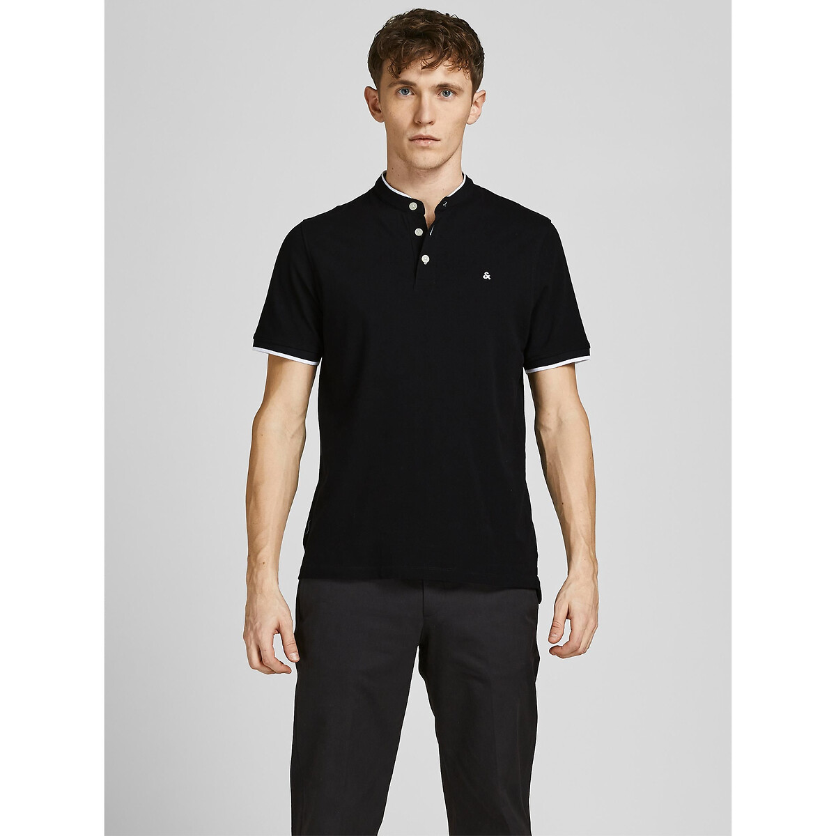 Classic Poloshirt aus Baumwoll-Pikee, Slim-Fit von jack & jones