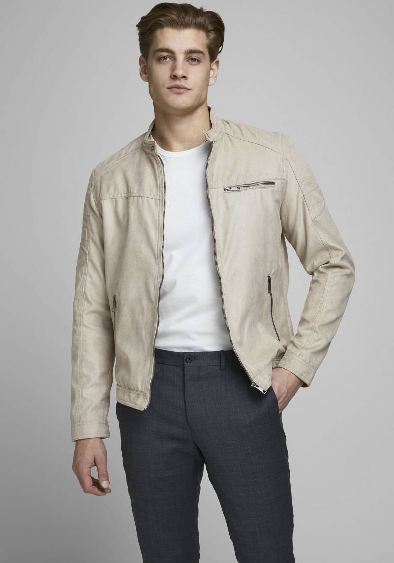 Jack & Jones Bikerjacke »ROCKY JACKET«, ohne Kapuze von jack & jones