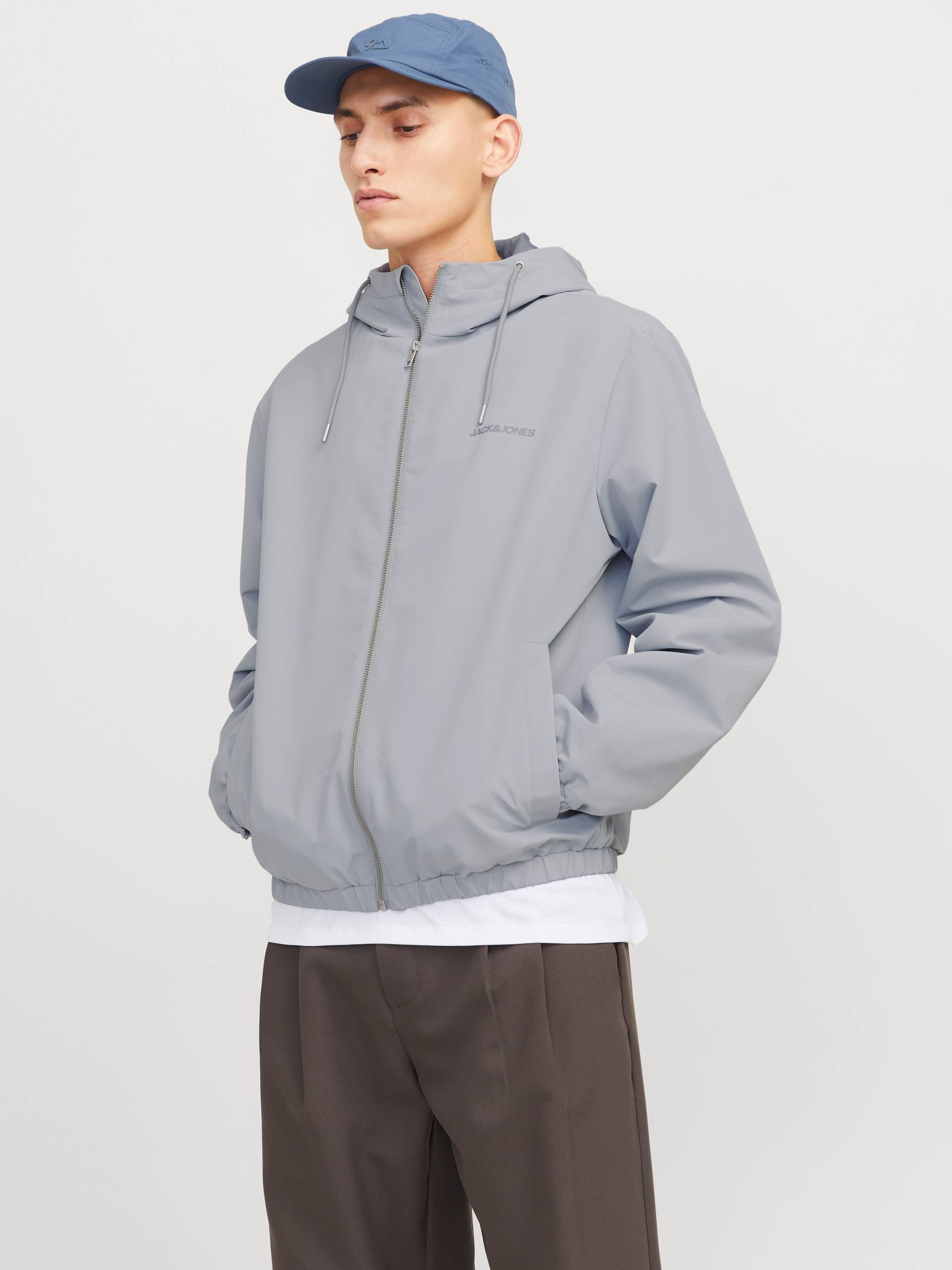 Jack & Jones Blouson »JJELEGACY LIGHT JACKET HOOD NOOS«, mit Kapuze, mit Logo Schriftzug von jack & jones