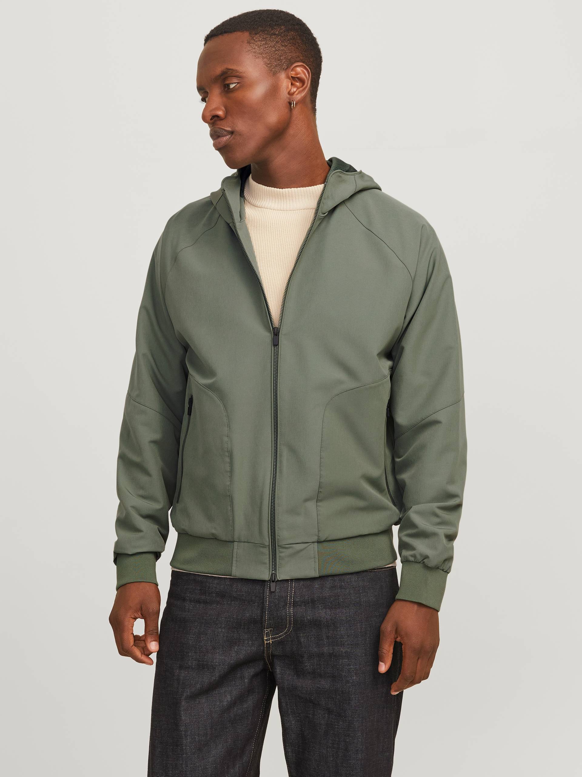 Jack & Jones Bomberjacke »JJEPERFECT BOMBER NOOS«, mit Kapuze, mit Kapuze von jack & jones