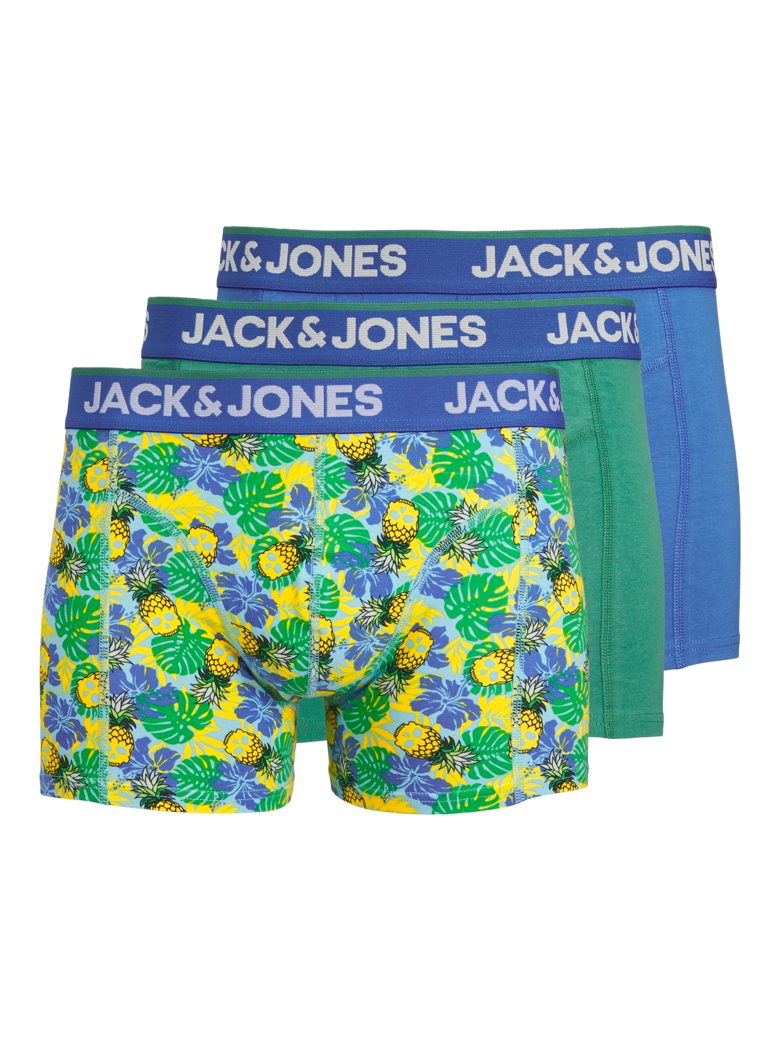 Jack & Jones Boxershorts »JACPINEAPPLE SKULL TRUNKS 3 PACK SN«, (Packung, 3 St.) von jack & jones