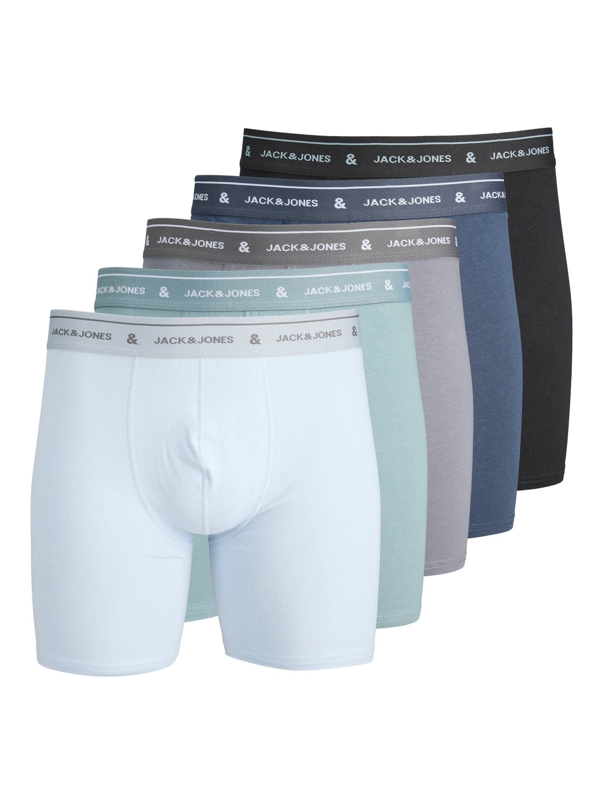 Jack & Jones Boxershorts »JACWYATT SOLID TRUNKS 5«, (Packung, 5 St.) von jack & jones
