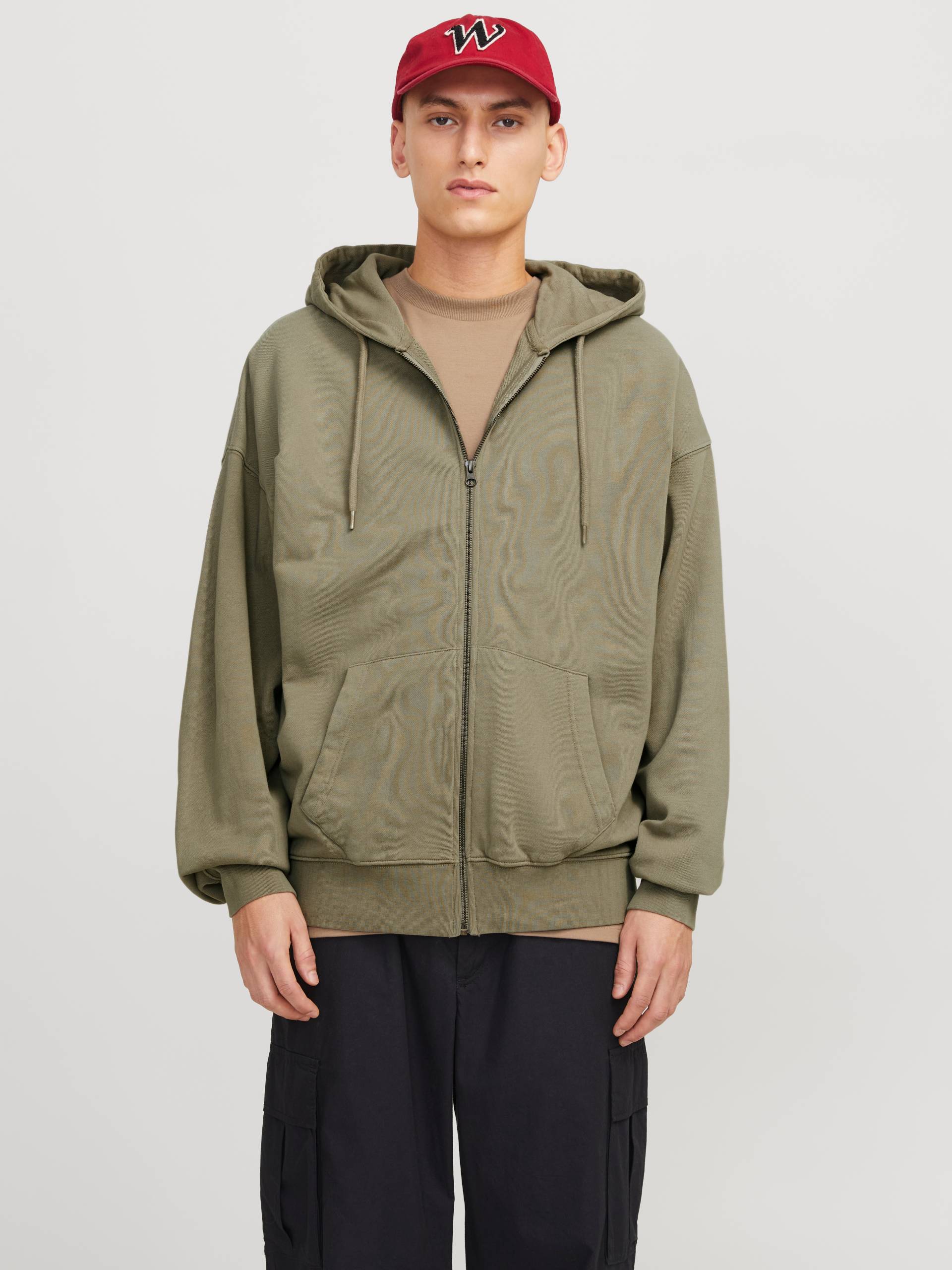 Jack & Jones Kapuzensweatjacke »JJECHARGE FADED SWEAT ZIP HOOD NOOS«, mit Kapuze von jack & jones