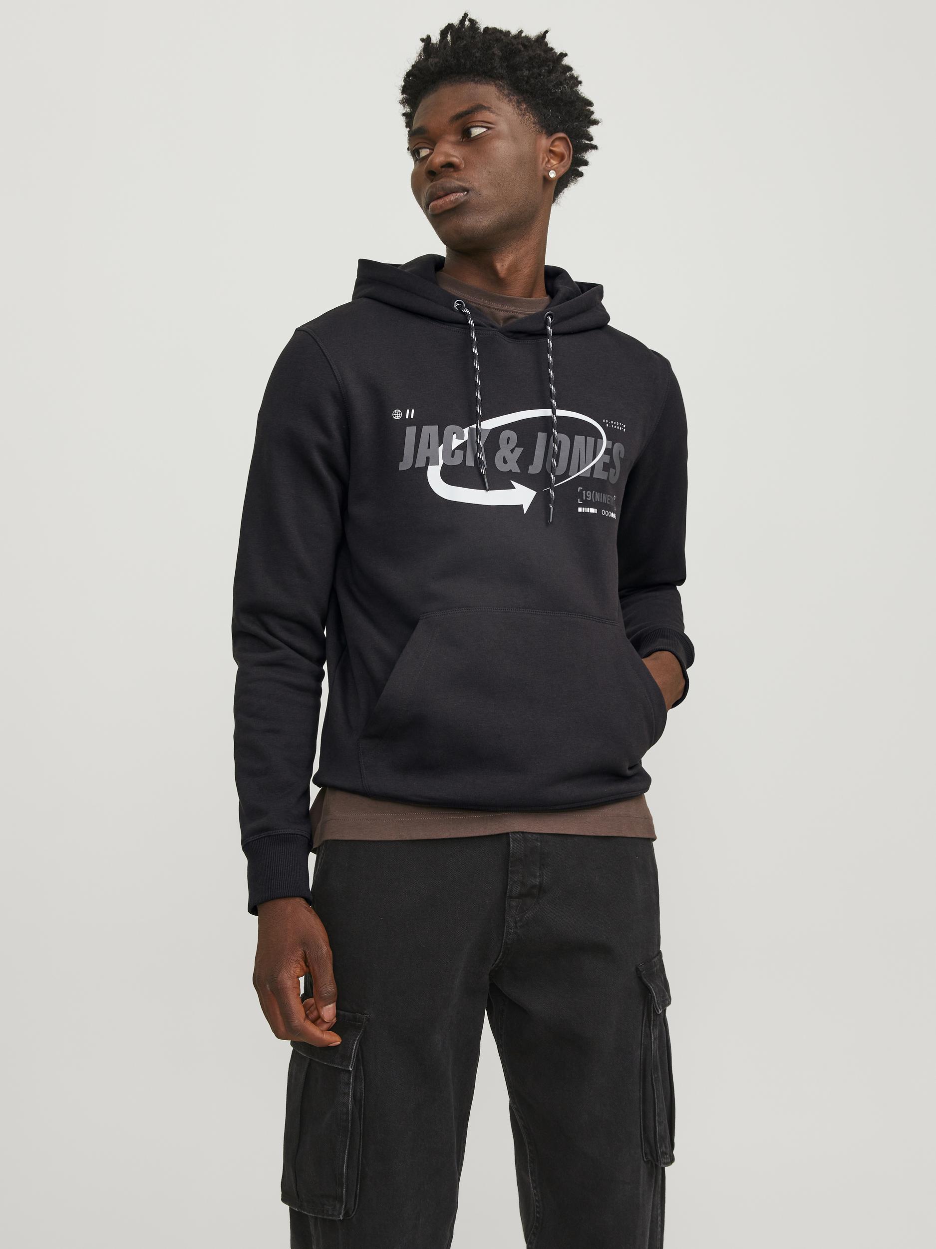 Jack & Jones Kapuzensweatshirt »JCOBLACK SWEAT HOOD CH« von jack & jones