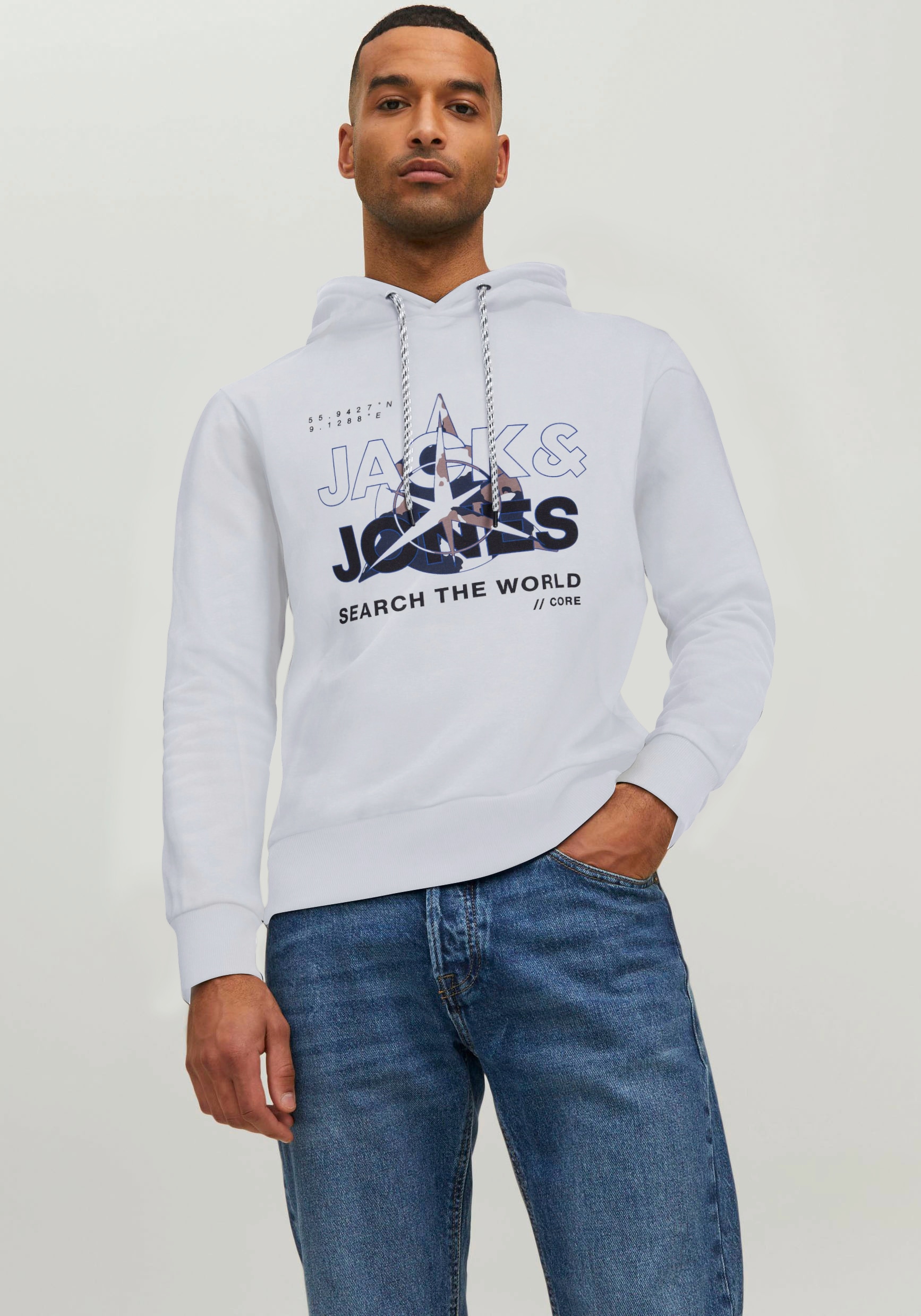 Jack & Jones Kapuzensweatshirt »JCOHUNT SWEAT HOOD LN« von jack & jones