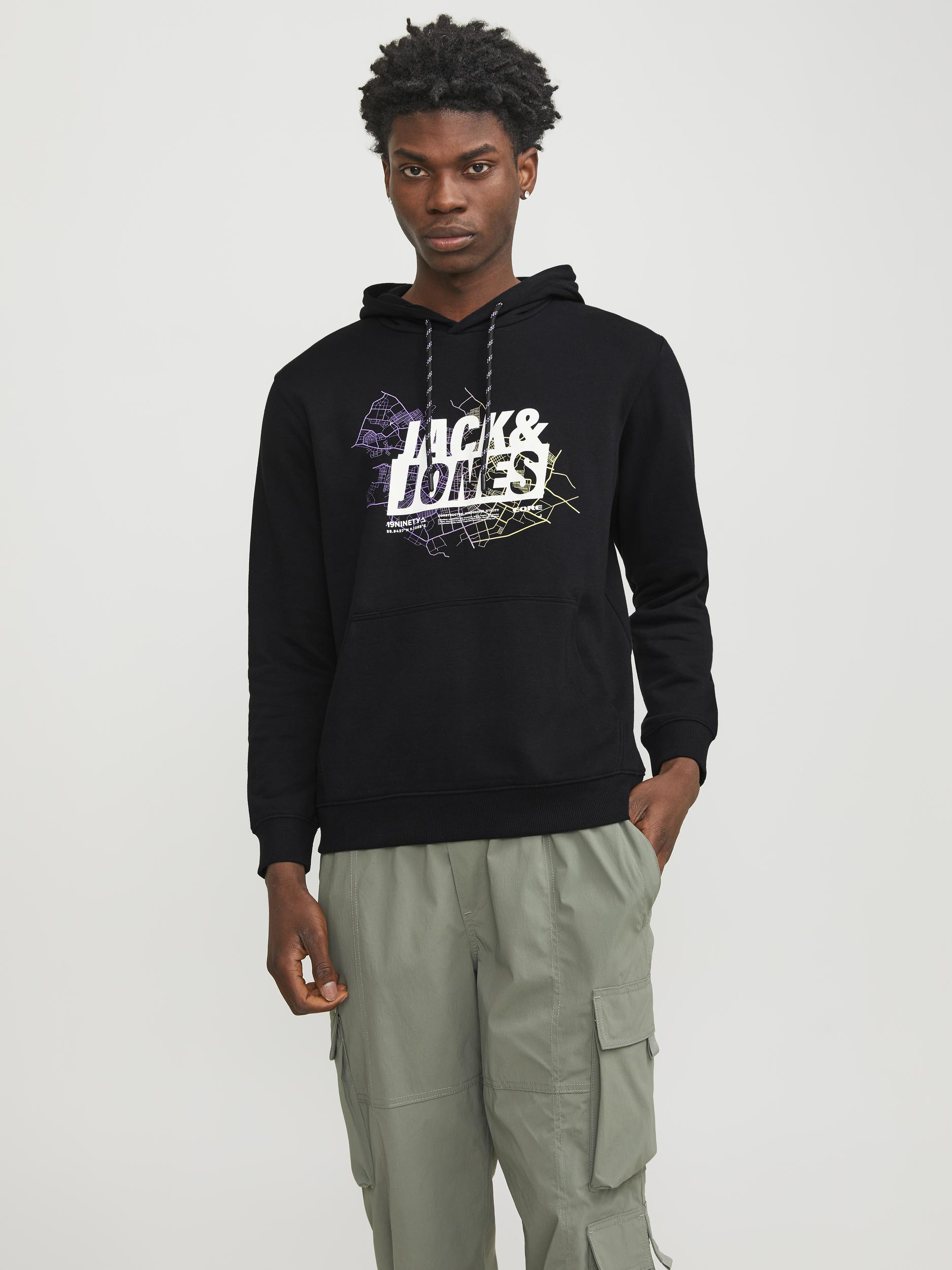 Jack & Jones Kapuzensweatshirt »JCOMAP LOGO SWEAT HOOD SN« von jack & jones