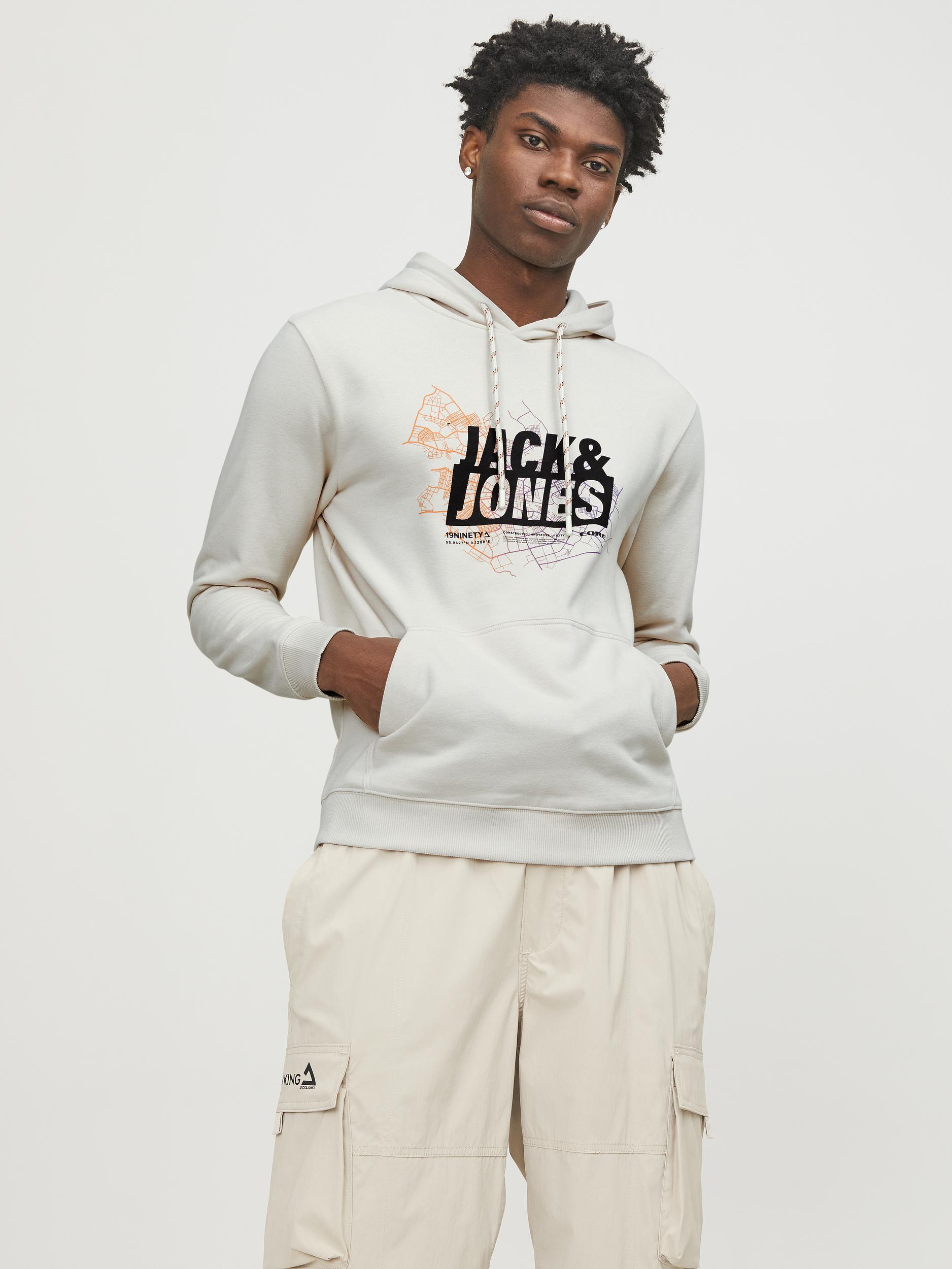 Jack & Jones Kapuzensweatshirt »JCOMAP LOGO SWEAT HOOD SN« von jack & jones