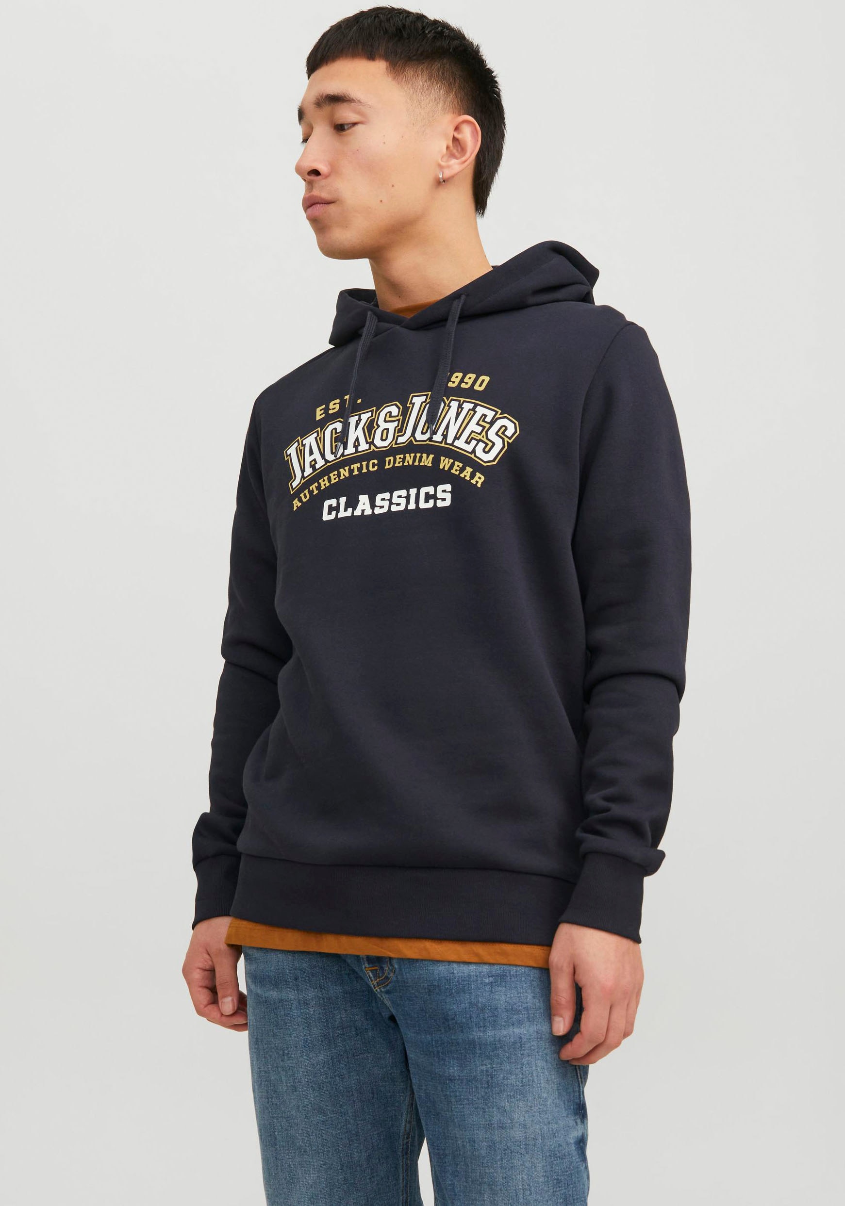 Jack & Jones Kapuzensweatshirt »JJELOGO SWEAT HOOD 2 COL 23/24 NOOS« von jack & jones