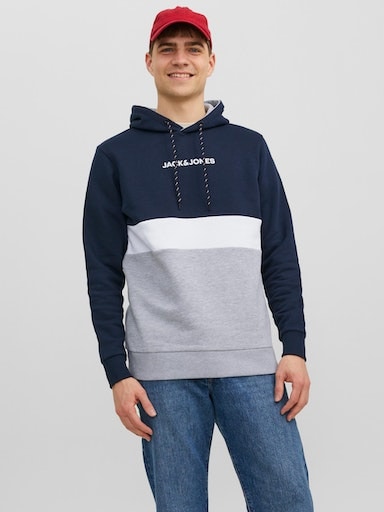 Jack & Jones Kapuzensweatshirt »JJEREID BLOCKING SWEAT HOOD NOOS« von jack & jones