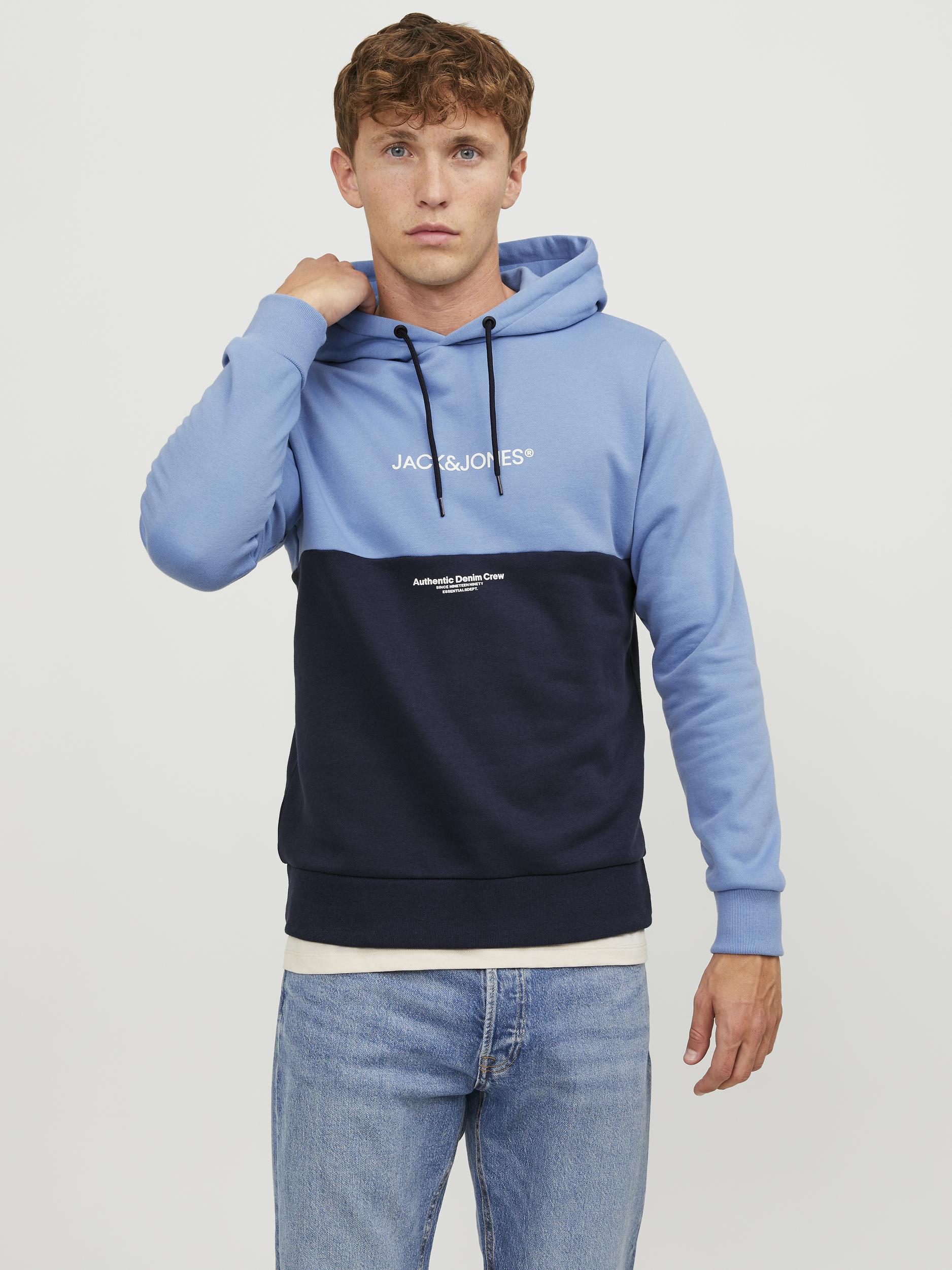 Jack & Jones Kapuzensweatshirt »JJERYDER BLOCKING SWEAT HOOD NOOS« von jack & jones