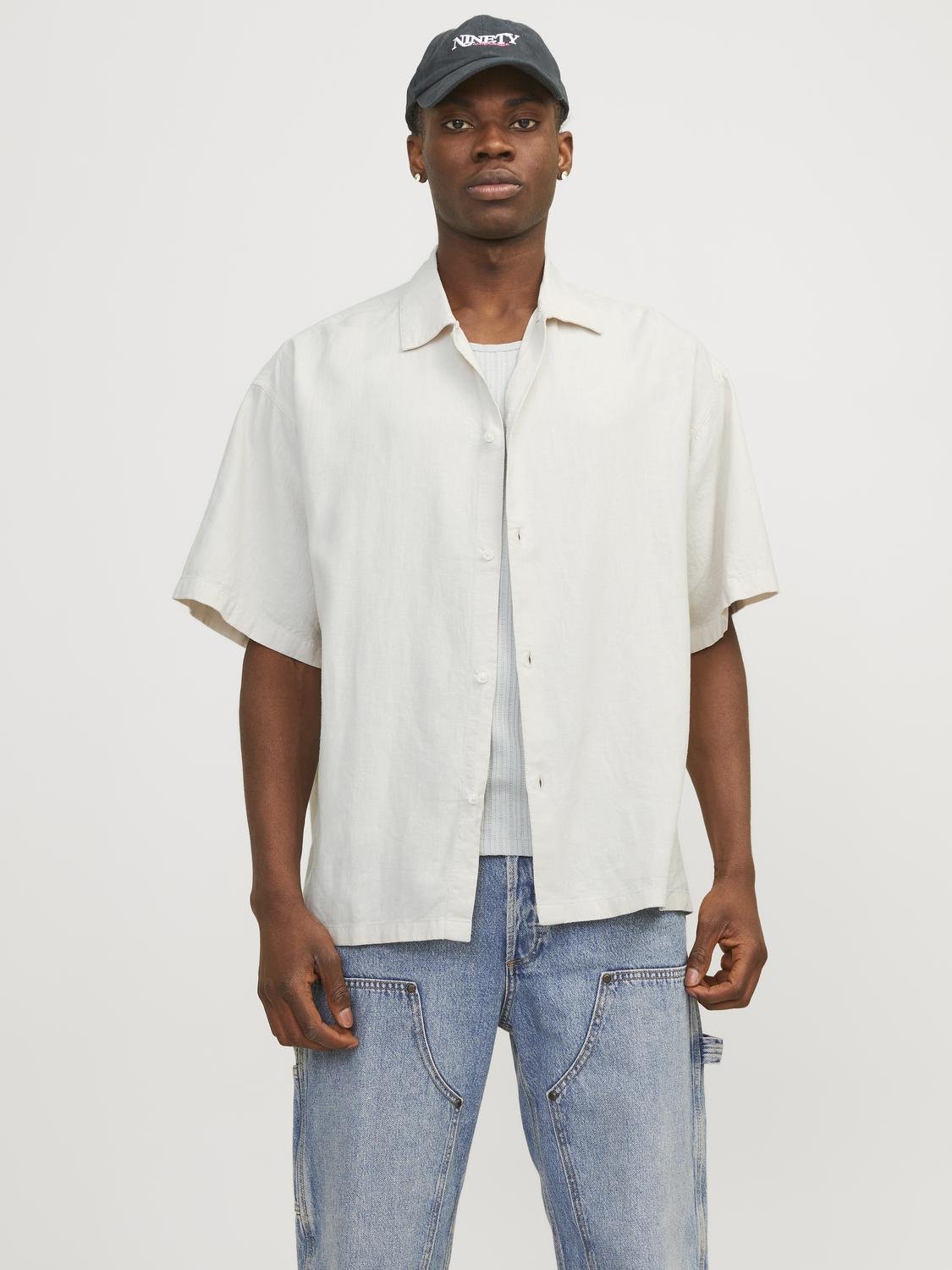 Jack & Jones Kurzarmhemd »JORFARO LINEN OVERSIZED SHIRT SS SN« Jack & Jones Kurzarmhemd »JORFARO LINEN OVERSIZED SHIRT SS SN« von jack & jones