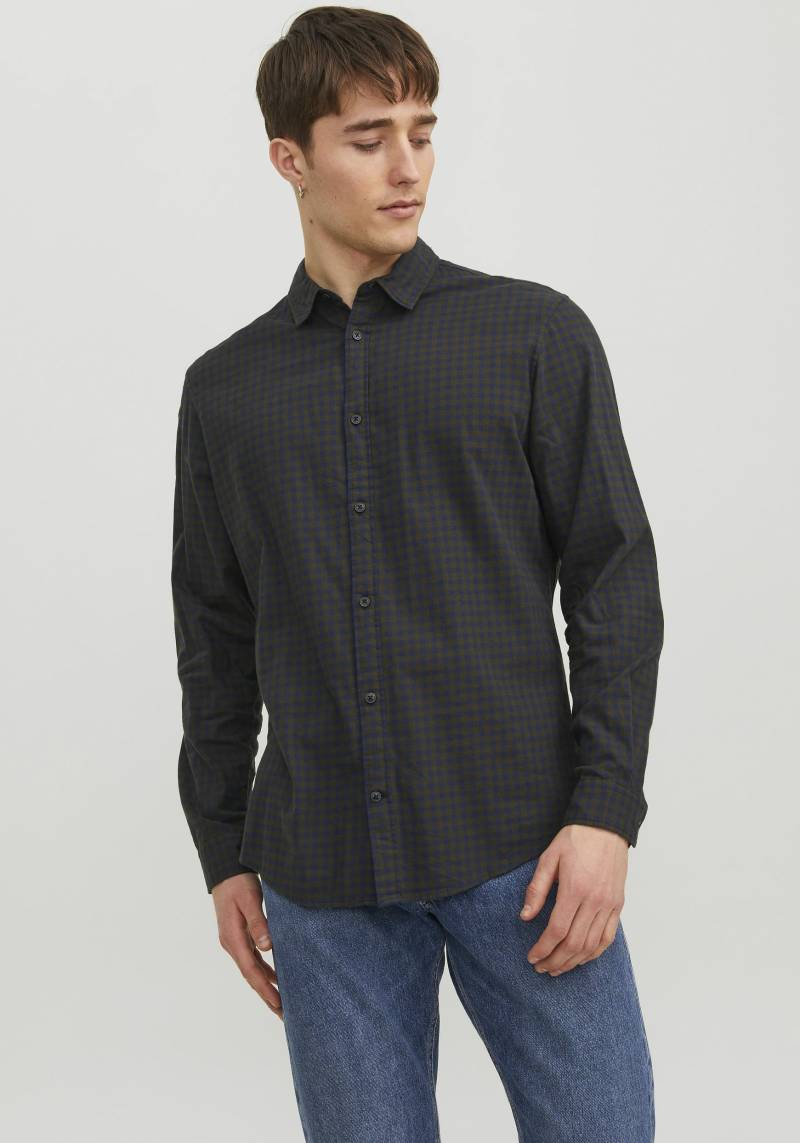 Jack & Jones Langarmhemd »JJEGINGHAM TWILL SHIRT L/S NOOS« von jack & jones