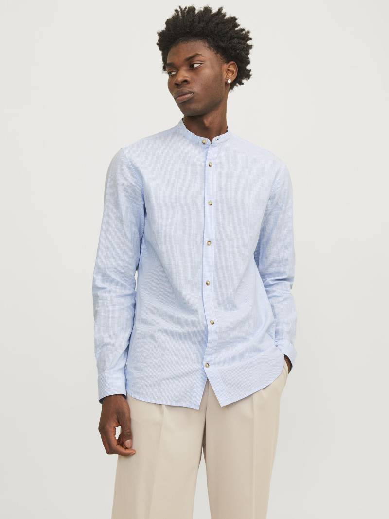 Jack & Jones Langarmhemd »JJESUMMER BAND LINEN BLEND SHIRT LS SN« von jack & jones