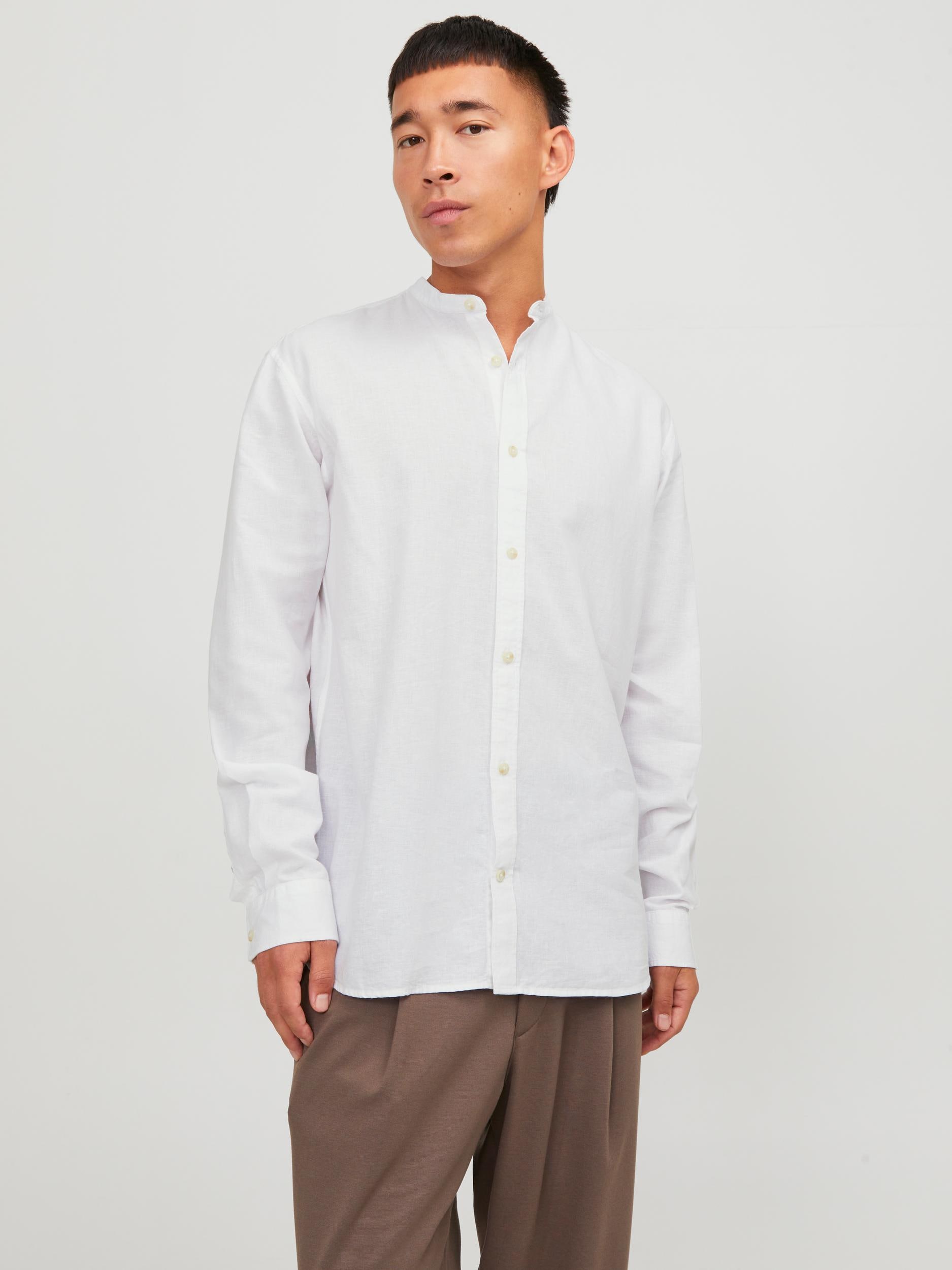 Jack & Jones Langarmhemd »JJESUMMER BAND LINEN BLEND SHIRT LS SN« von jack & jones