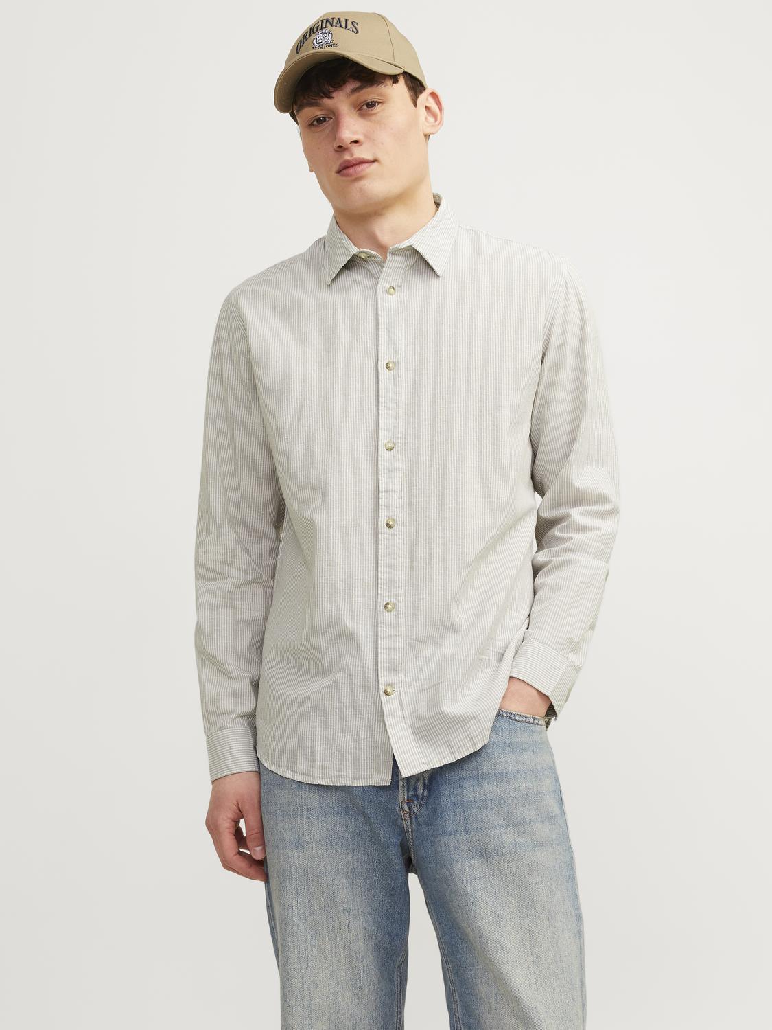 Jack & Jones Langarmhemd »JJESUMMER LINEN BLEND SHIRT LS SN« von jack & jones