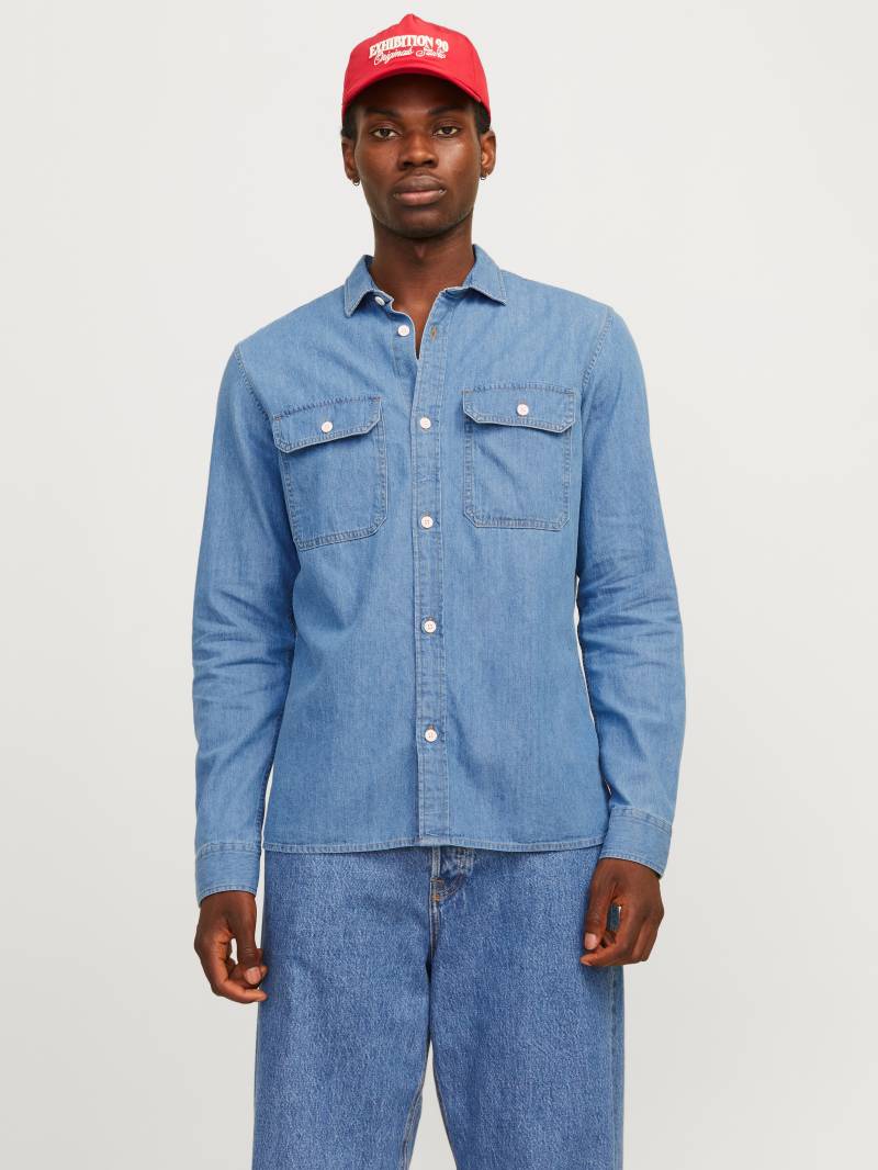 Jack & Jones Langarmhemd »JJETRAVIS SHIRT LS NOOS«, mit Brusttaschen von jack & jones