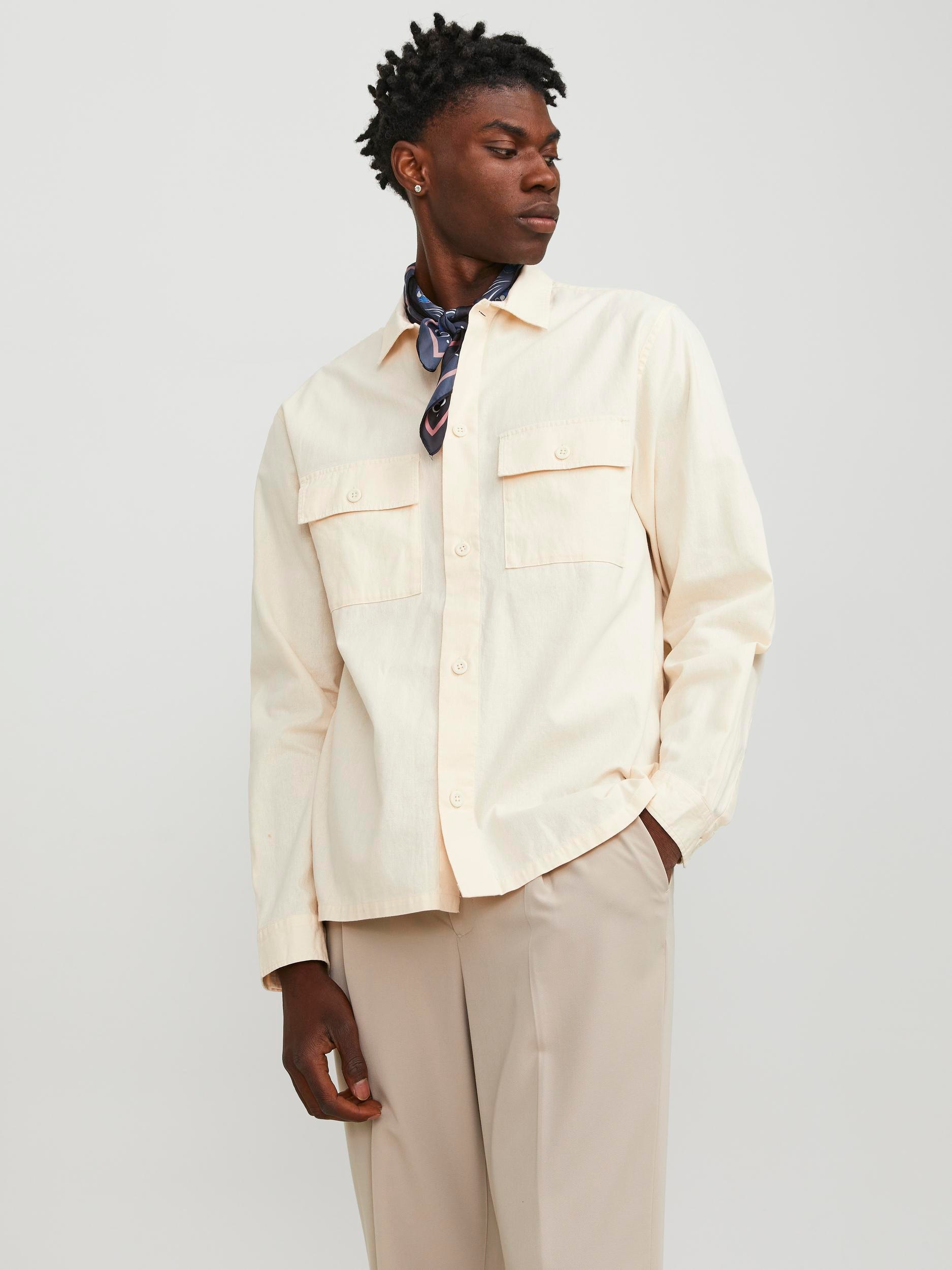 Jack & Jones Langarmhemd »JJEVENICE LINEN BLEND OVERSHIRT LS SN« Jack & Jones Langarmhemd »JJEVENICE LINEN BLEND OVERSHIRT LS SN« von jack & jones